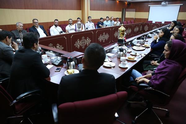 مراسم اهدا کاپ افتخارآفرینان ورزش راگبی و بازدید از موزه ملی ورزش،المپیک و پارالمپیک