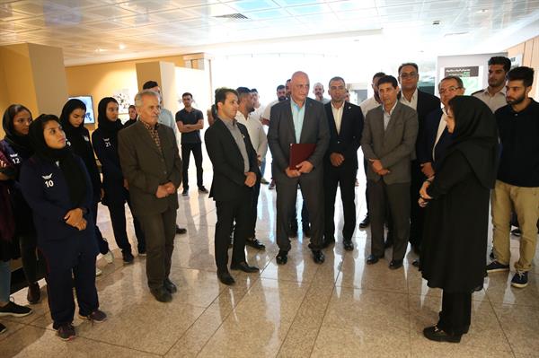 مراسم اهدا کاپ افتخارآفرینان ورزش راگبی و بازدید از موزه ملی ورزش،المپیک و پارالمپیک