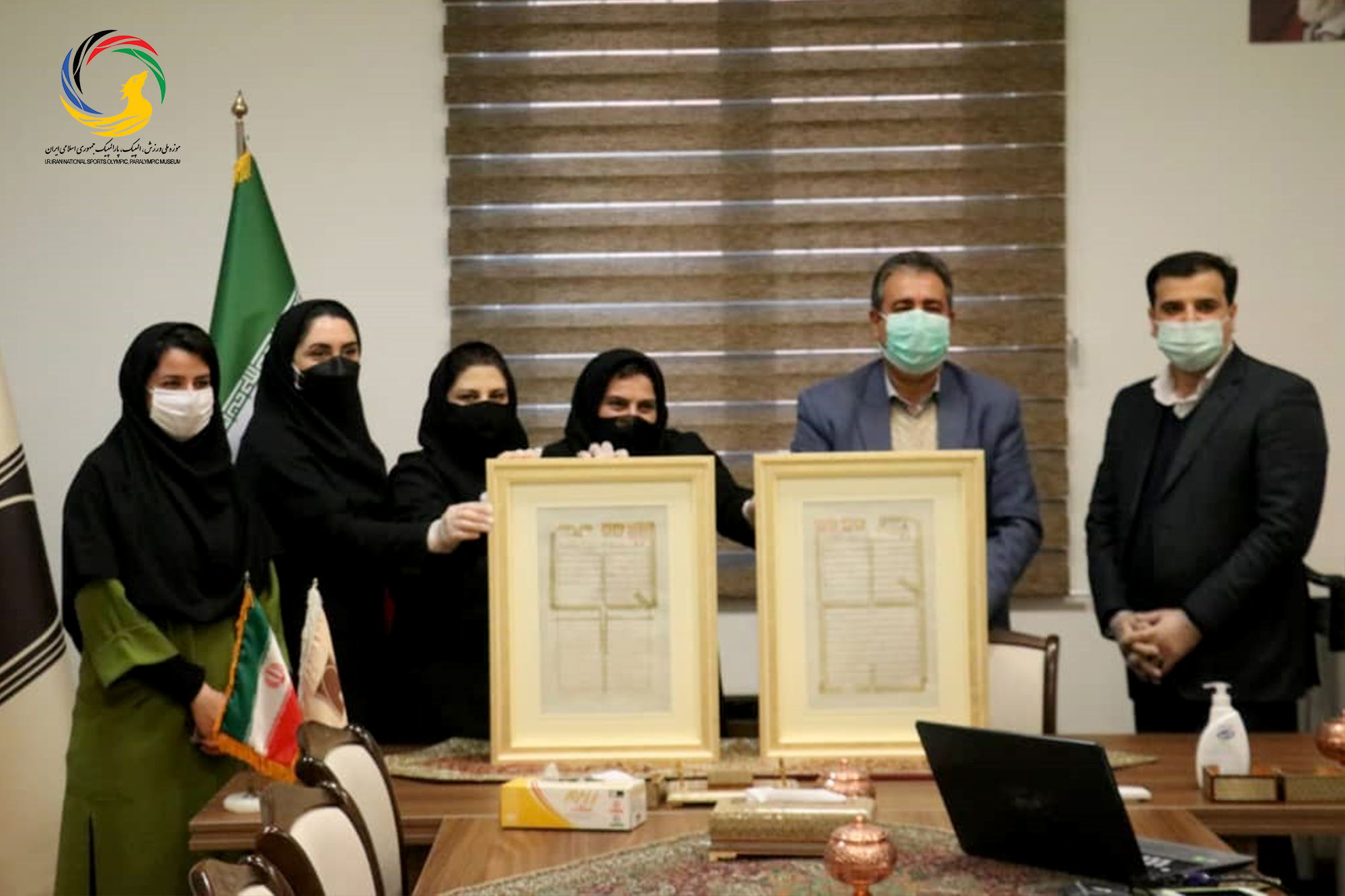 تحویل وصیت نامه مرمت شده جهان پهلوان تختی به موزه ملی ورزش،المپیک،پارالمپیک