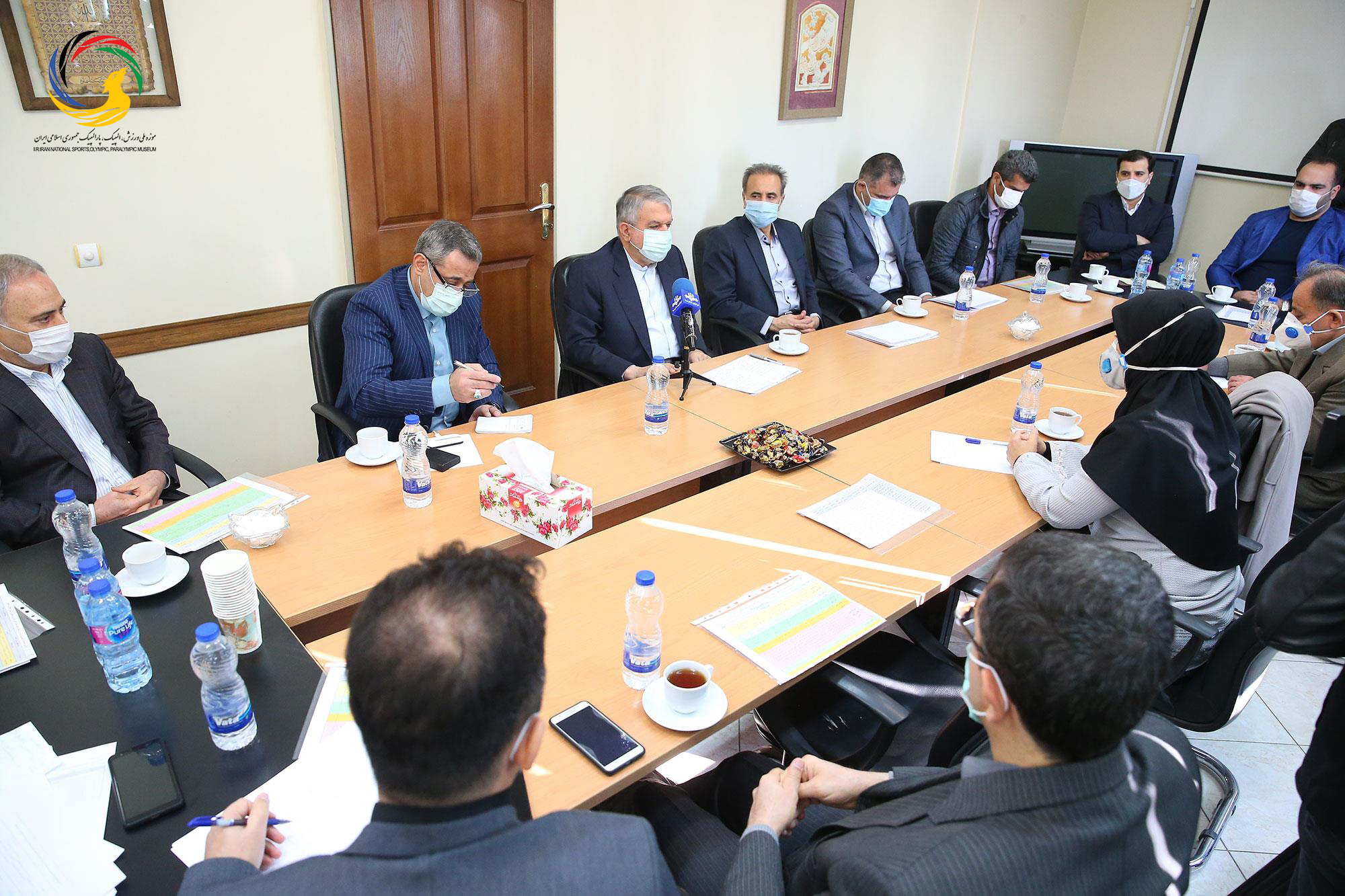 بازدید مدیر موزه ملی ورزش،المپیک،پارالمپیک و مسئولین کمیته ملی المپیک از فدراسیون های ژیمناستیک، هاکی و بولینگ و بیلیارد