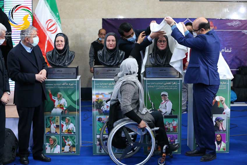 رونمایی ازسردیس چهار بانوی مدال آور تاریخ پارالمپیک
