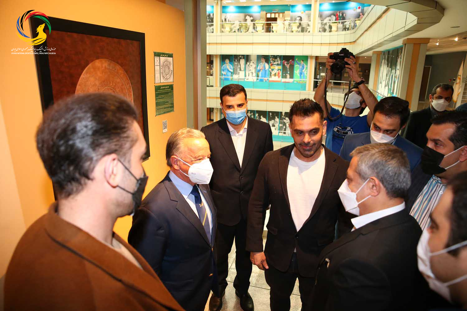 بازدید رافائل سانتونخا رئیس اسپانیایی فدراسیون جهانی از موزه ملی ورزش