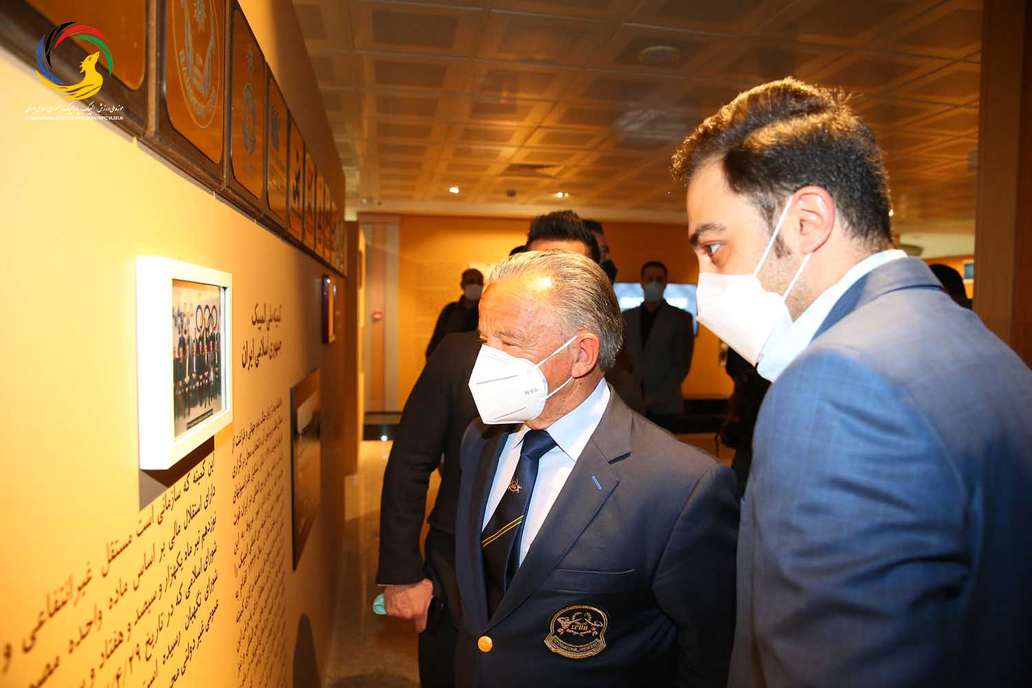 بازدید رافائل سانتونخا رئیس اسپانیایی فدراسیون جهانی از موزه ملی ورزش