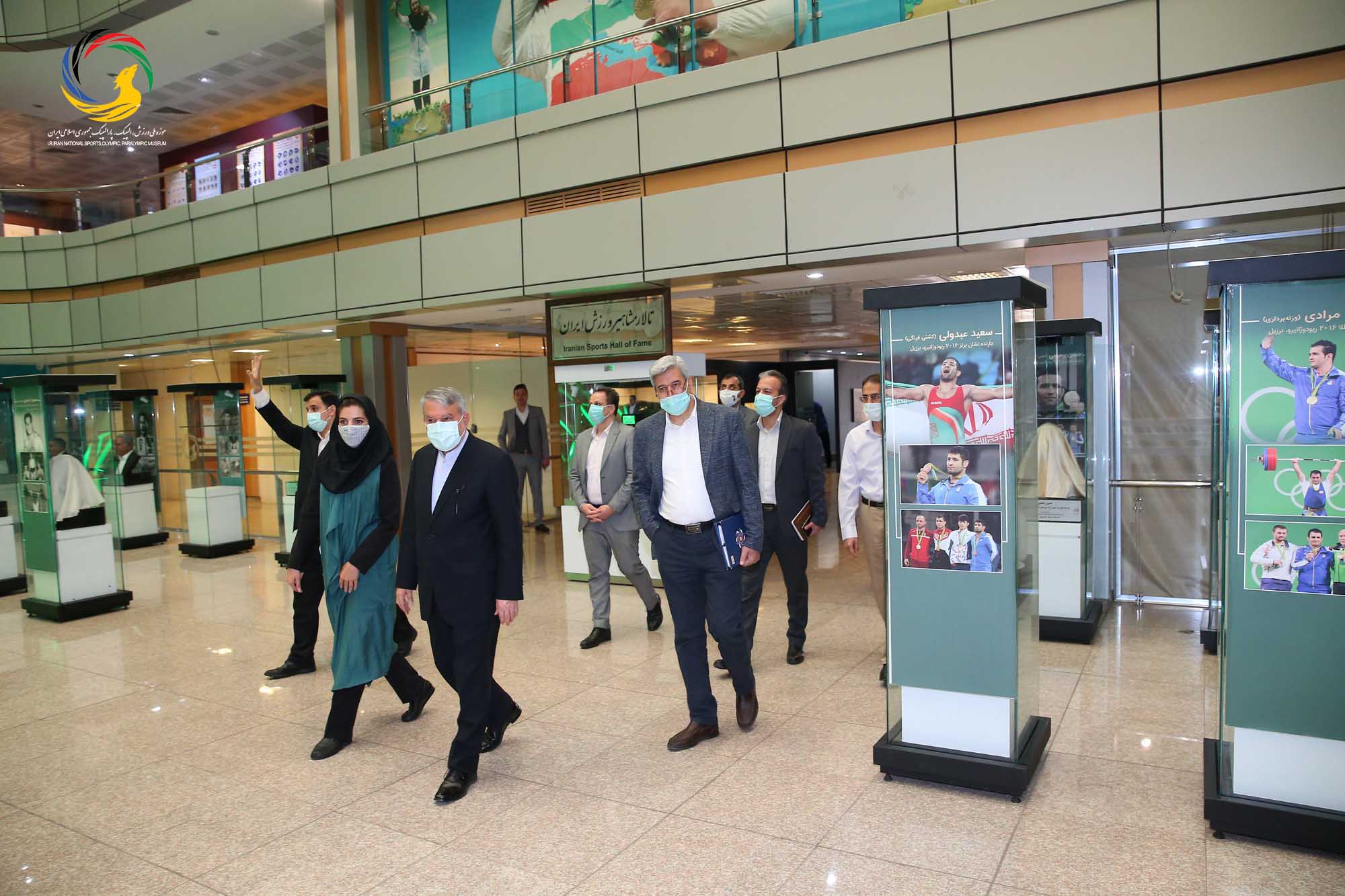 بازدید قائم مقام ریاست دانشگاه آزاد دکتر جمشید صباغ زاده در واحد علوم تحقیقات از موزه ملی ورزش