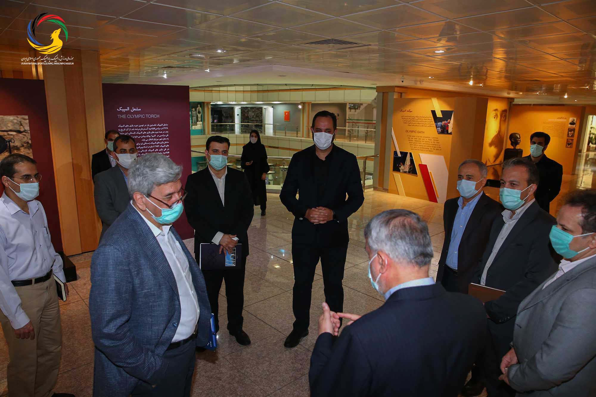 بازدید قائم مقام ریاست دانشگاه آزاد دکتر جمشید صباغ زاده در واحد علوم تحقیقات از موزه ملی ورزش