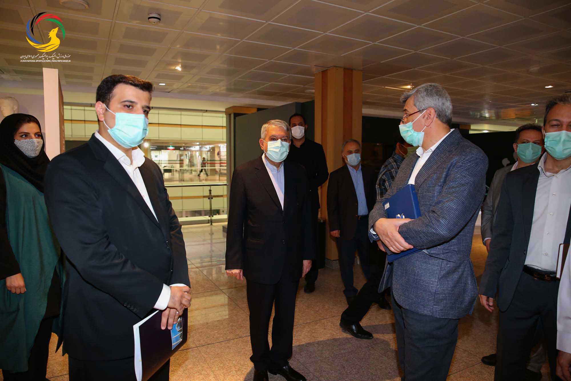 بازدید قائم مقام ریاست دانشگاه آزاد دکتر جمشید صباغ زاده در واحد علوم تحقیقات از موزه ملی ورزش