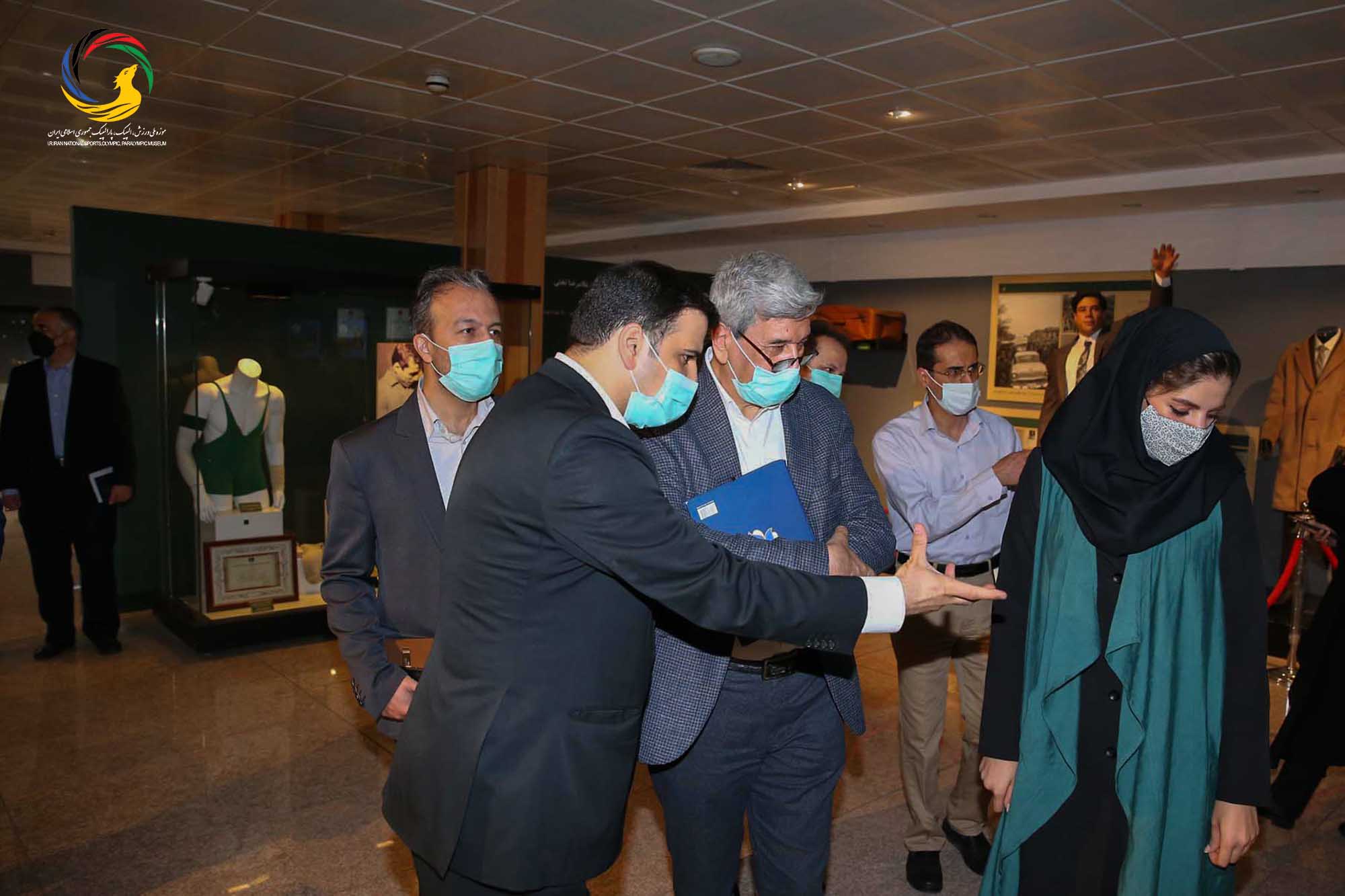 بازدید قائم مقام ریاست دانشگاه آزاد دکتر جمشید صباغ زاده در واحد علوم تحقیقات از موزه ملی ورزش