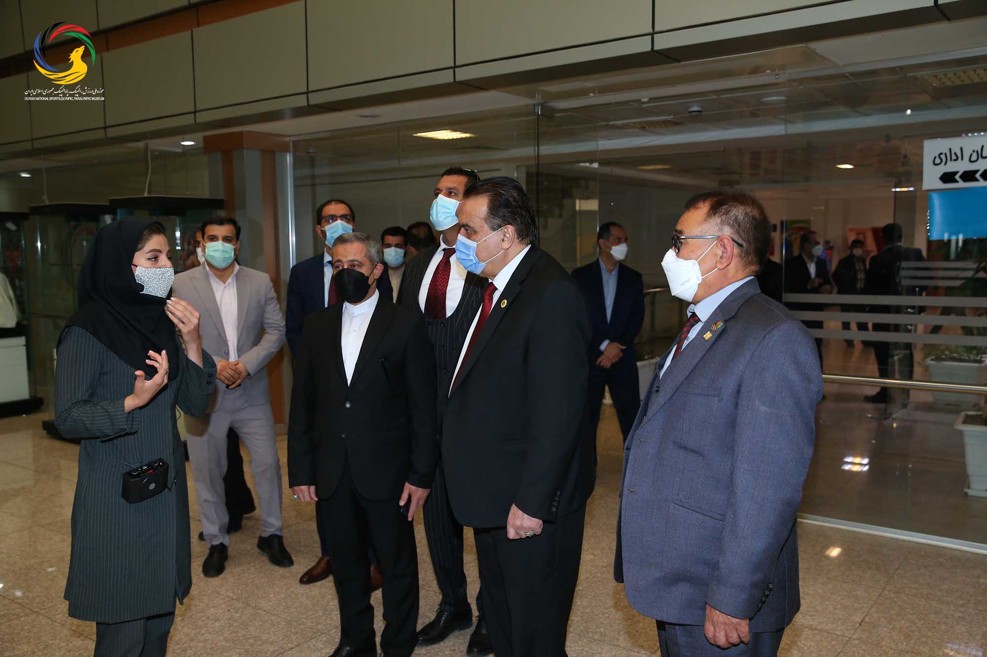 بازدید وزیر و رئیس کمیته ملی المپیک افغانستان و هیئت همراه از موزه ملی ورزش،المپیک،پارالمپیک