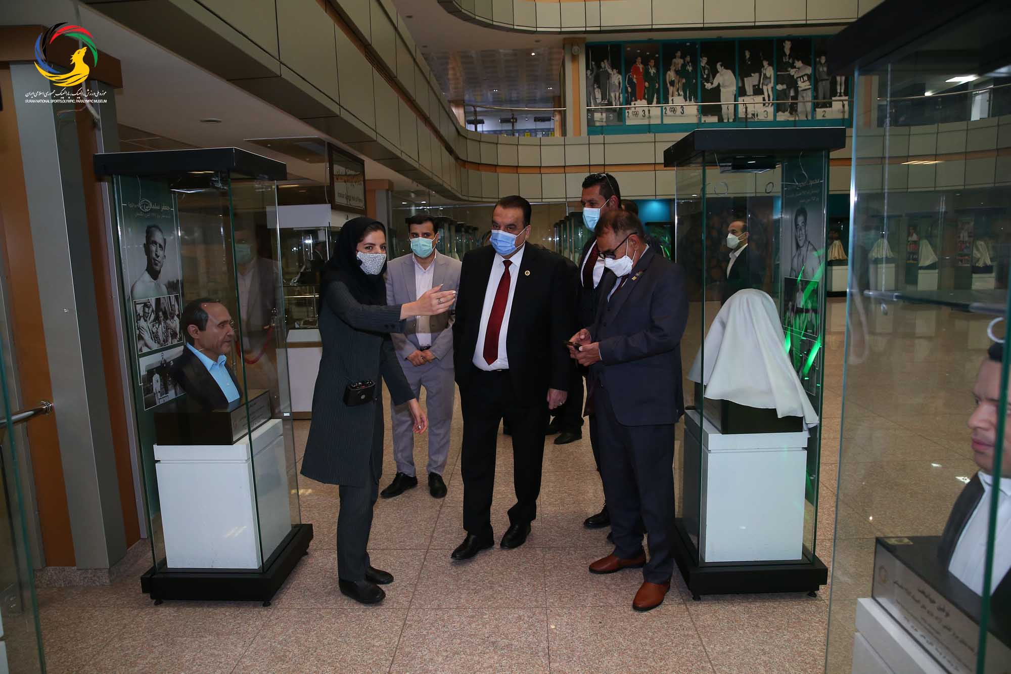 بازدید وزیر و رئیس کمیته ملی المپیک افغانستان و هیئت همراه از موزه ملی ورزش،المپیک،پارالمپیک
