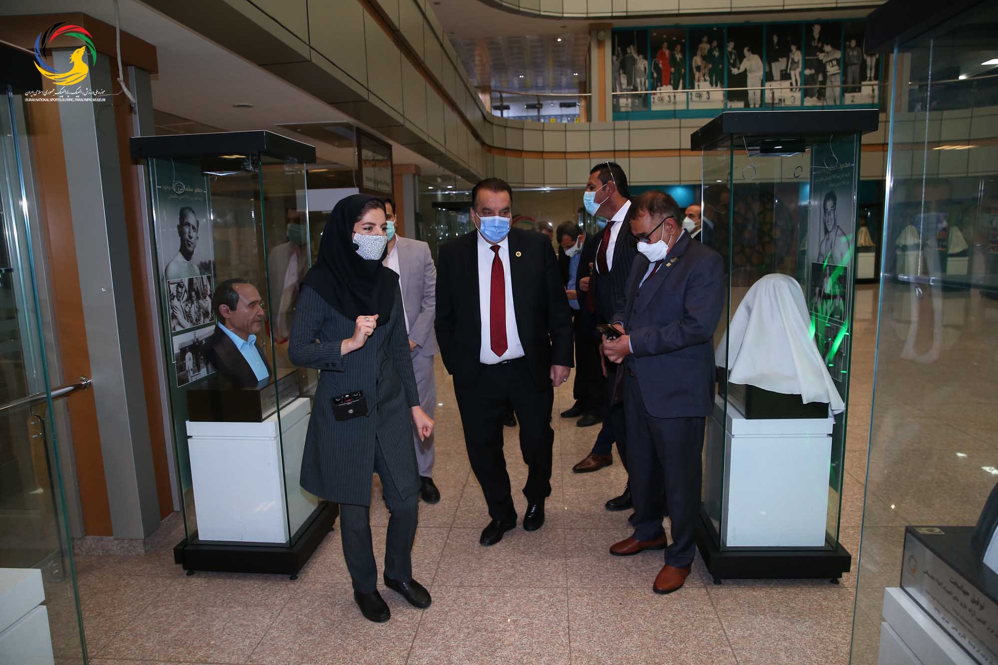 بازدید وزیر و رئیس کمیته ملی المپیک افغانستان و هیئت همراه از موزه ملی ورزش،المپیک،پارالمپیک