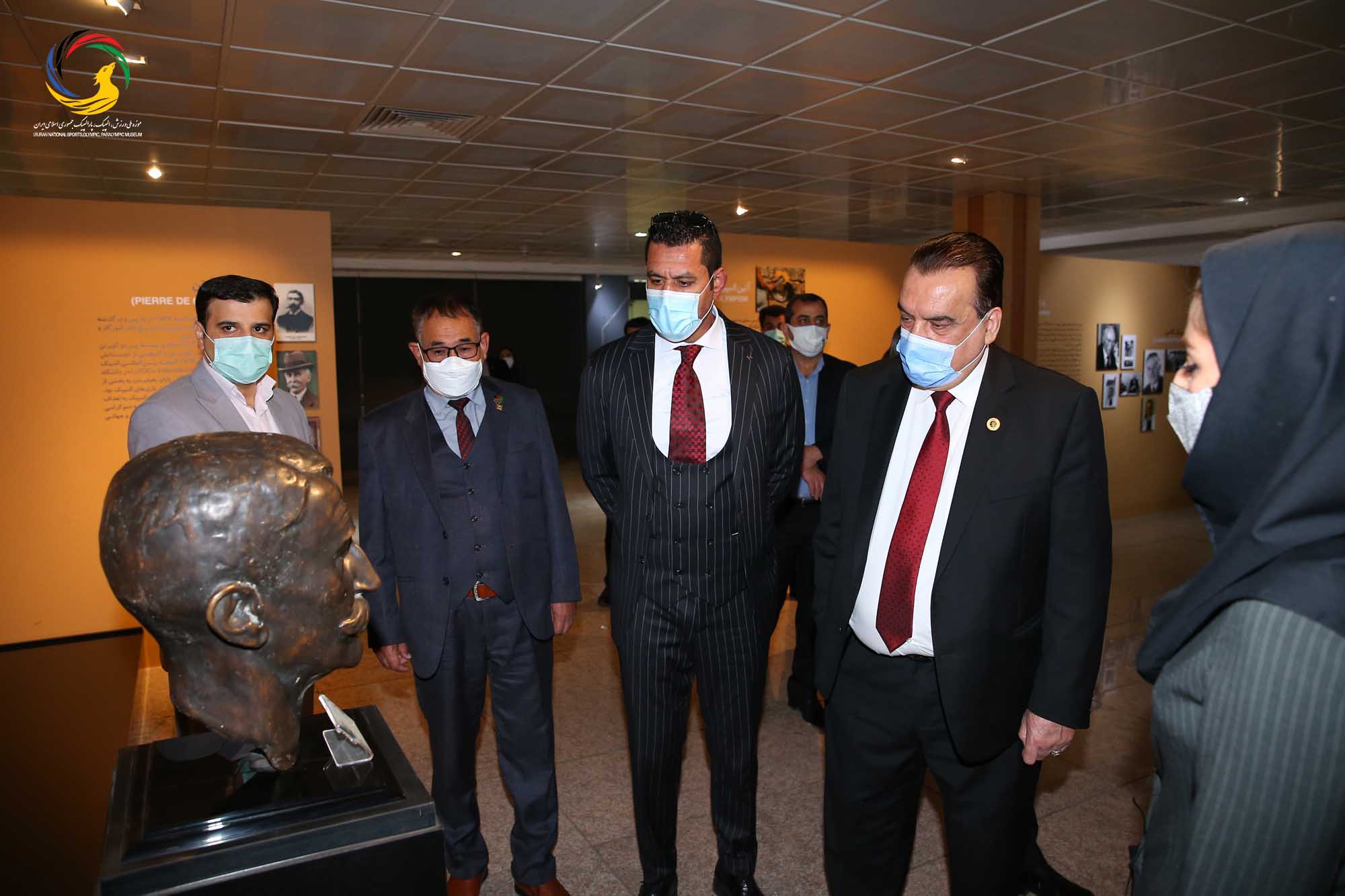 بازدید وزیر و رئیس کمیته ملی المپیک افغانستان و هیئت همراه از موزه ملی ورزش،المپیک،پارالمپیک
