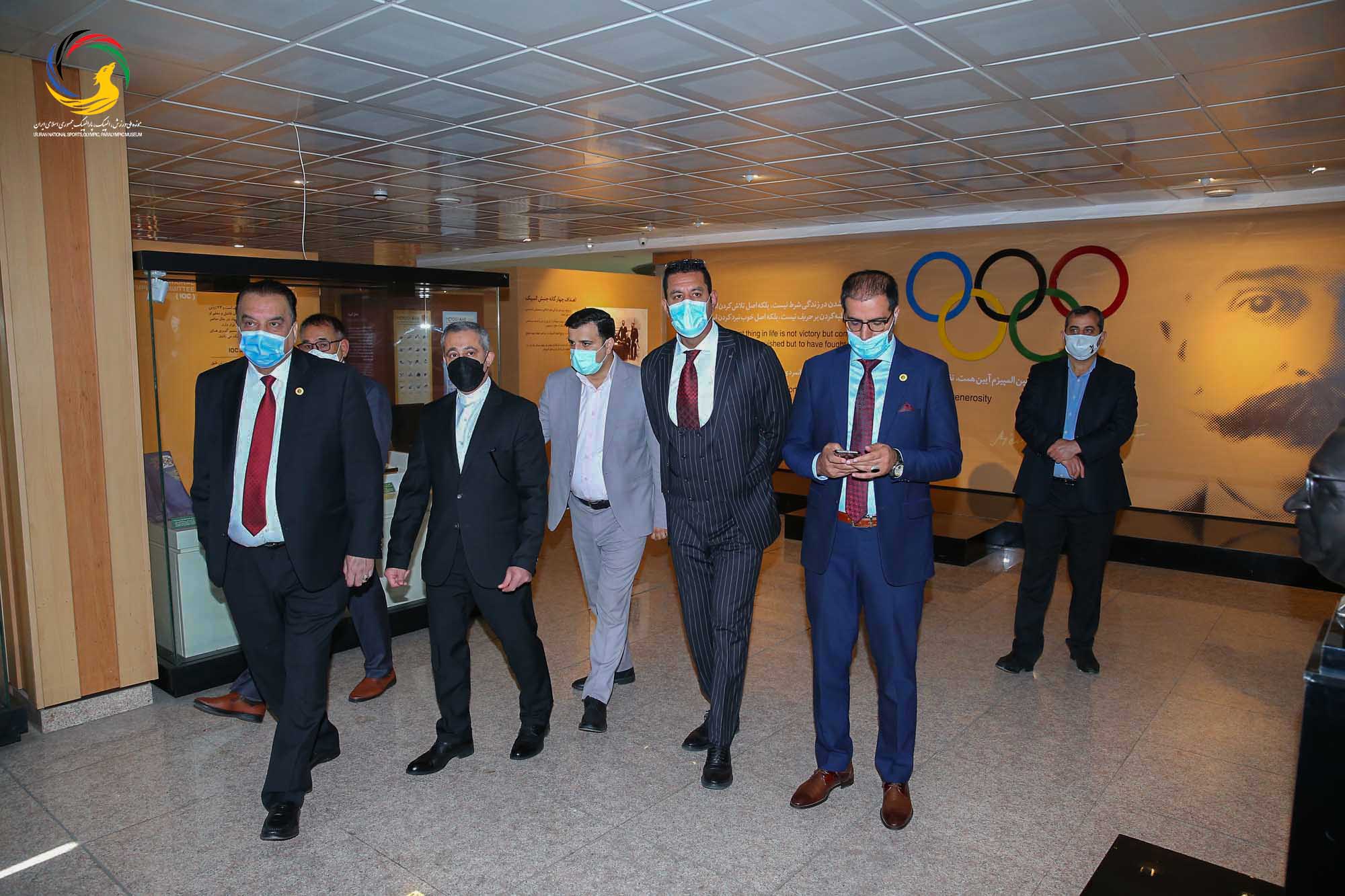 بازدید وزیر و رئیس کمیته ملی المپیک افغانستان و هیئت همراه از موزه ملی ورزش،المپیک،پارالمپیک