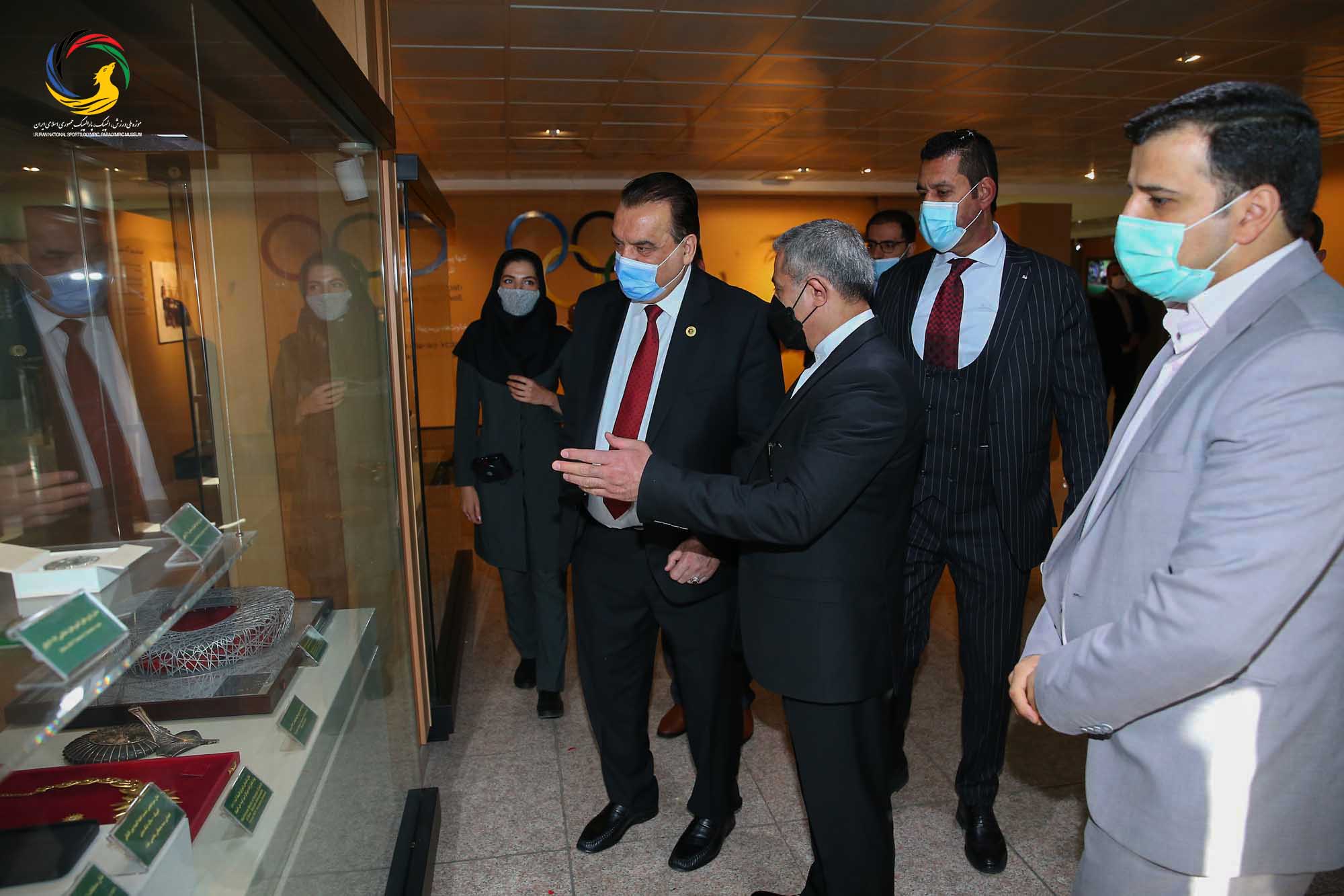 بازدید وزیر و رئیس کمیته ملی المپیک افغانستان و هیئت همراه از موزه ملی ورزش،المپیک،پارالمپیک