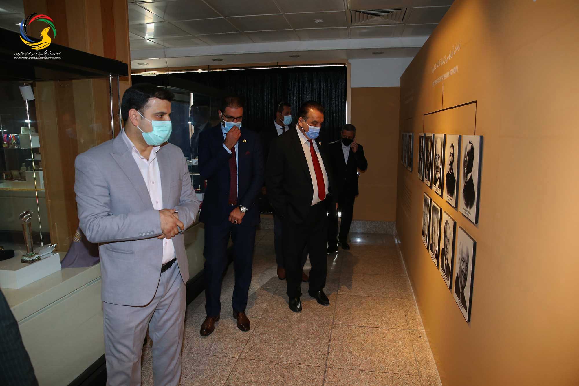 بازدید وزیر و رئیس کمیته ملی المپیک افغانستان و هیئت همراه از موزه ملی ورزش،المپیک،پارالمپیک