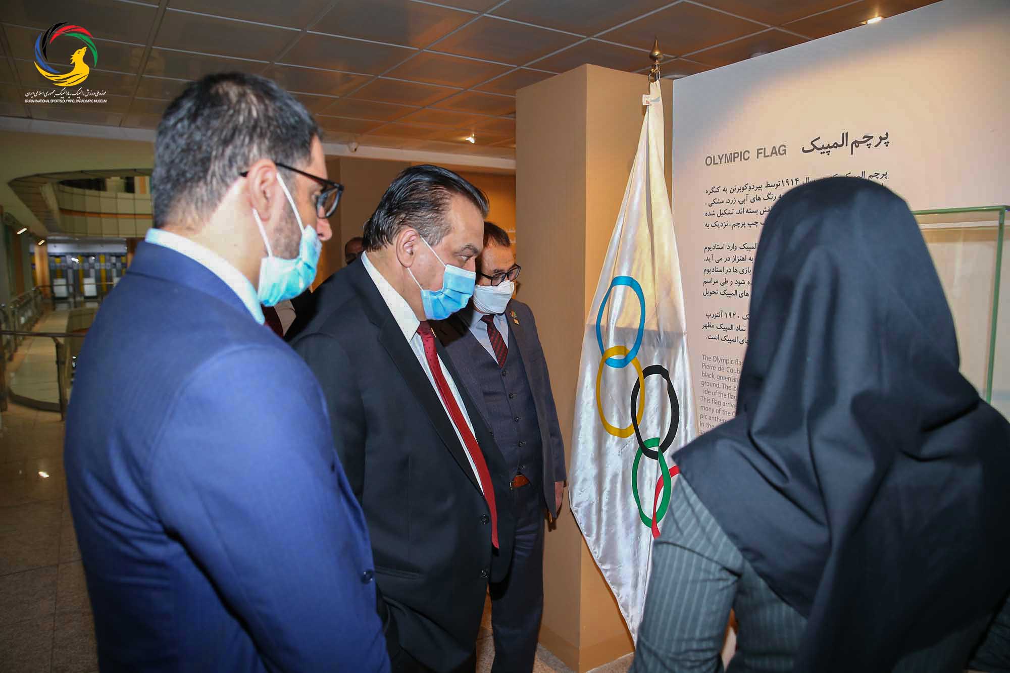 بازدید وزیر و رئیس کمیته ملی المپیک افغانستان و هیئت همراه از موزه ملی ورزش،المپیک،پارالمپیک