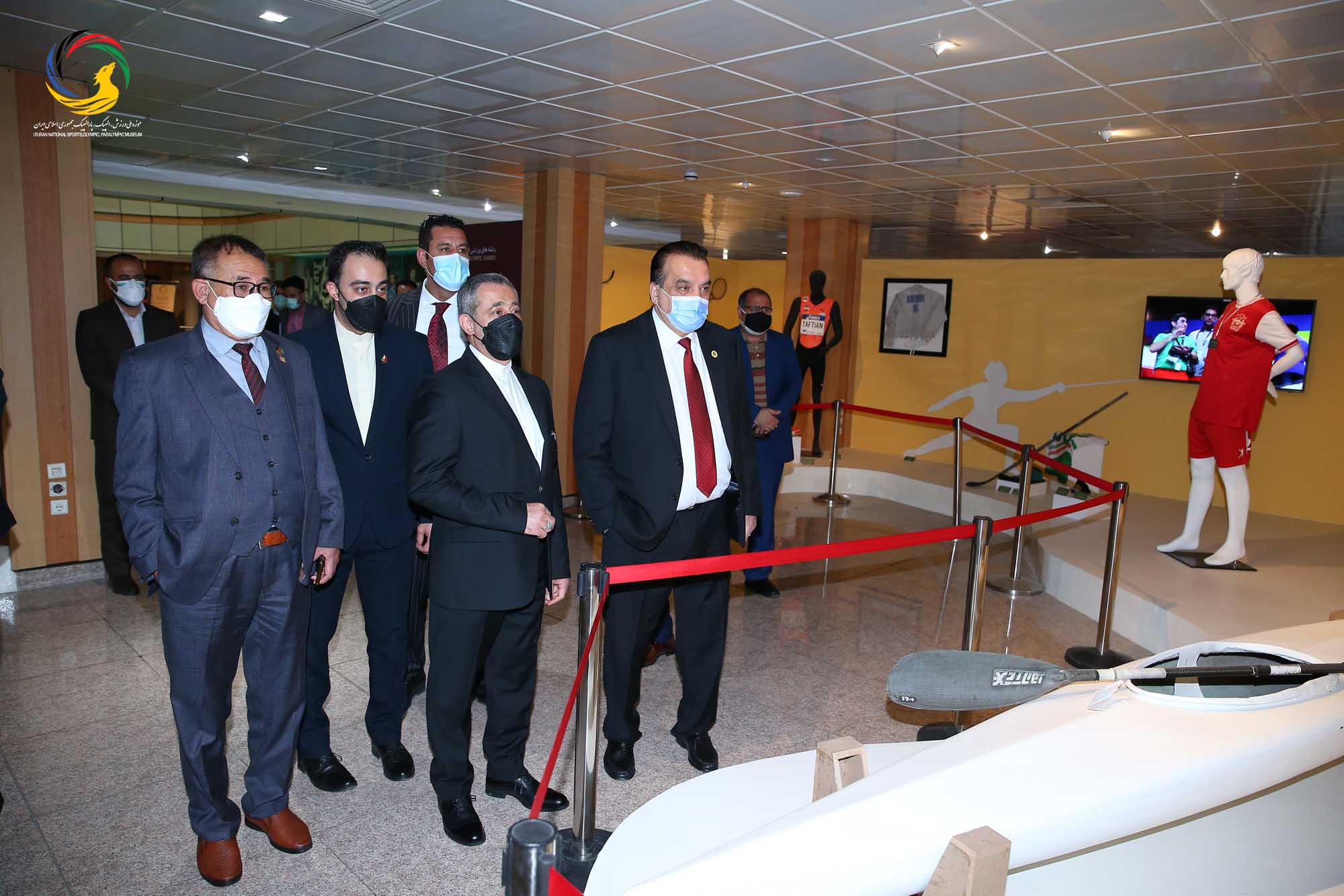 بازدید وزیر و رئیس کمیته ملی المپیک افغانستان و هیئت همراه از موزه ملی ورزش،المپیک،پارالمپیک