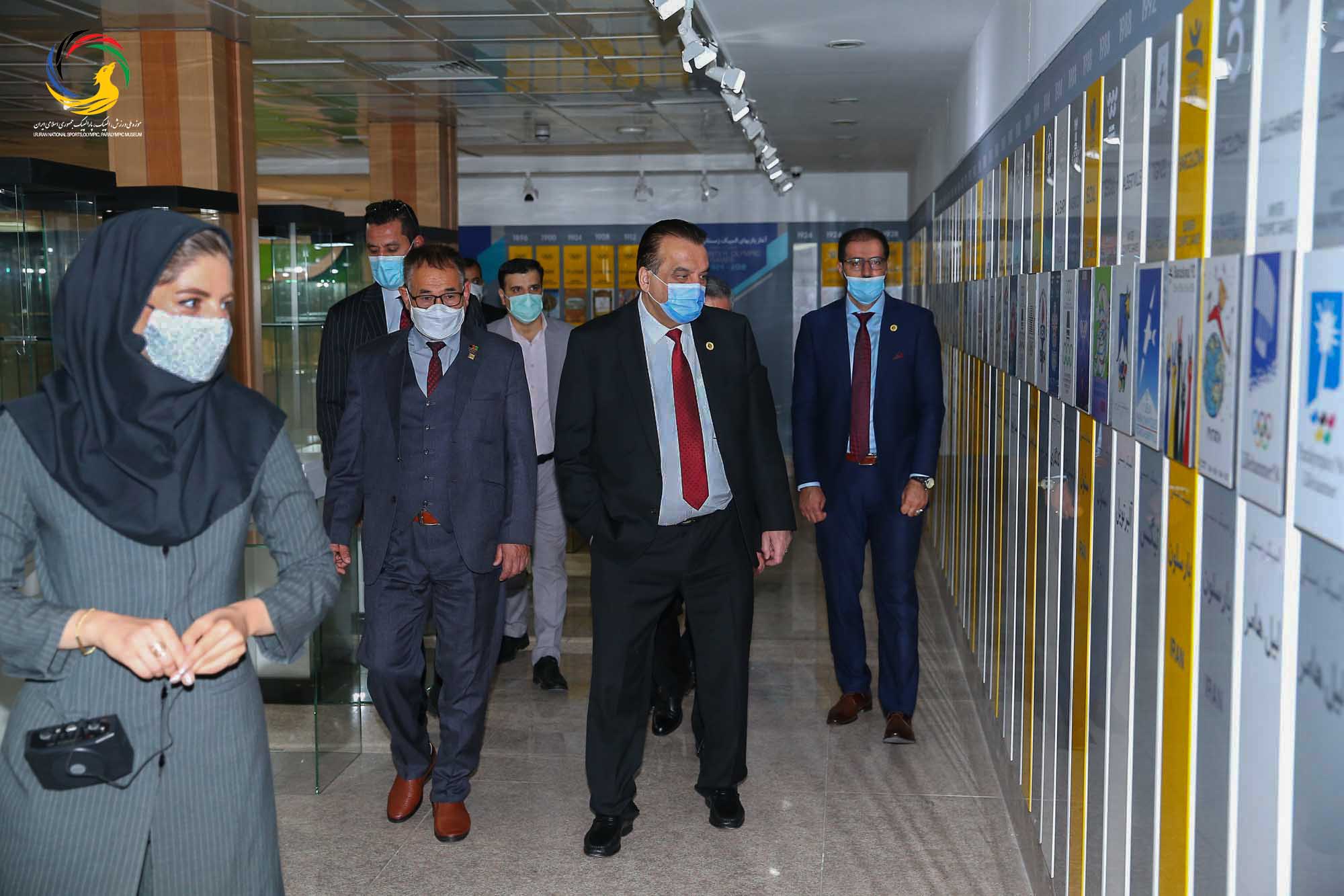 بازدید وزیر و رئیس کمیته ملی المپیک افغانستان و هیئت همراه از موزه ملی ورزش،المپیک،پارالمپیک