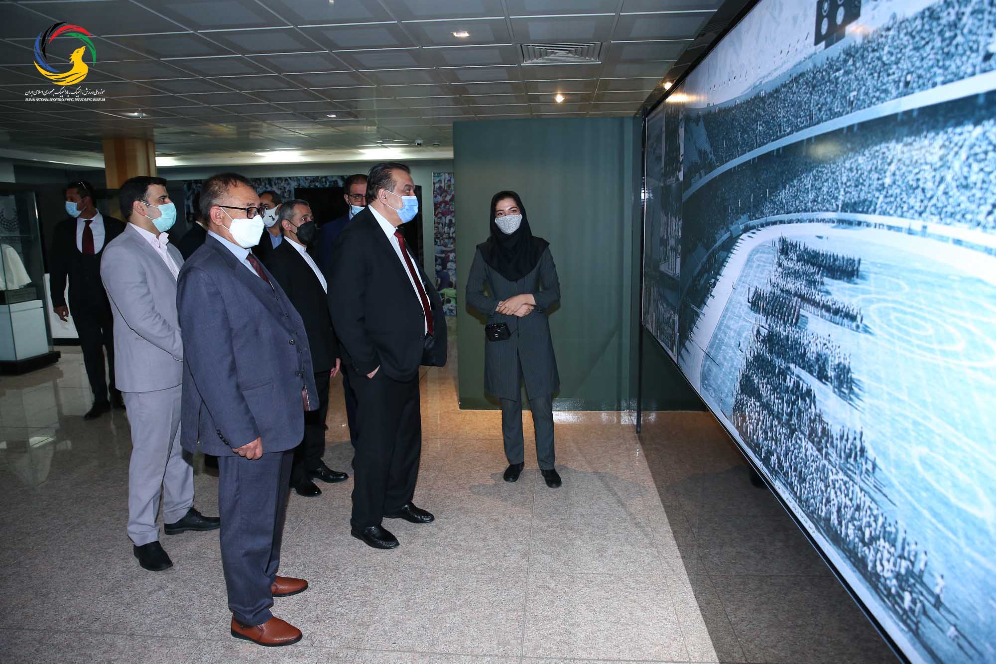 بازدید وزیر و رئیس کمیته ملی المپیک افغانستان و هیئت همراه از موزه ملی ورزش،المپیک،پارالمپیک