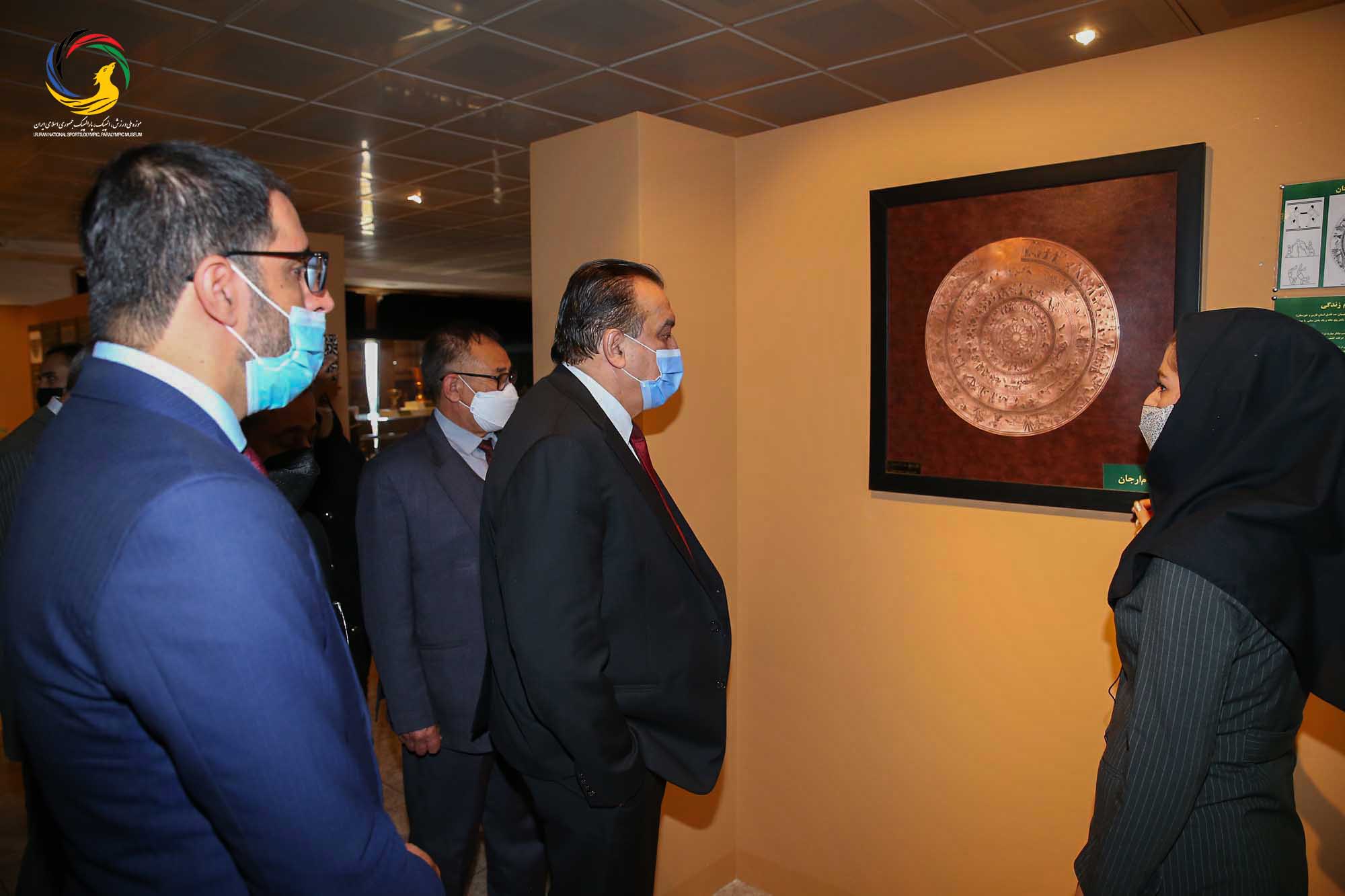 بازدید وزیر و رئیس کمیته ملی المپیک افغانستان و هیئت همراه از موزه ملی ورزش،المپیک،پارالمپیک
