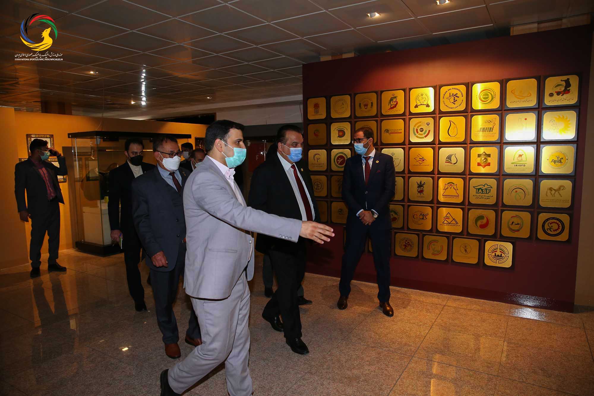 بازدید وزیر و رئیس کمیته ملی المپیک افغانستان و هیئت همراه از موزه ملی ورزش،المپیک،پارالمپیک