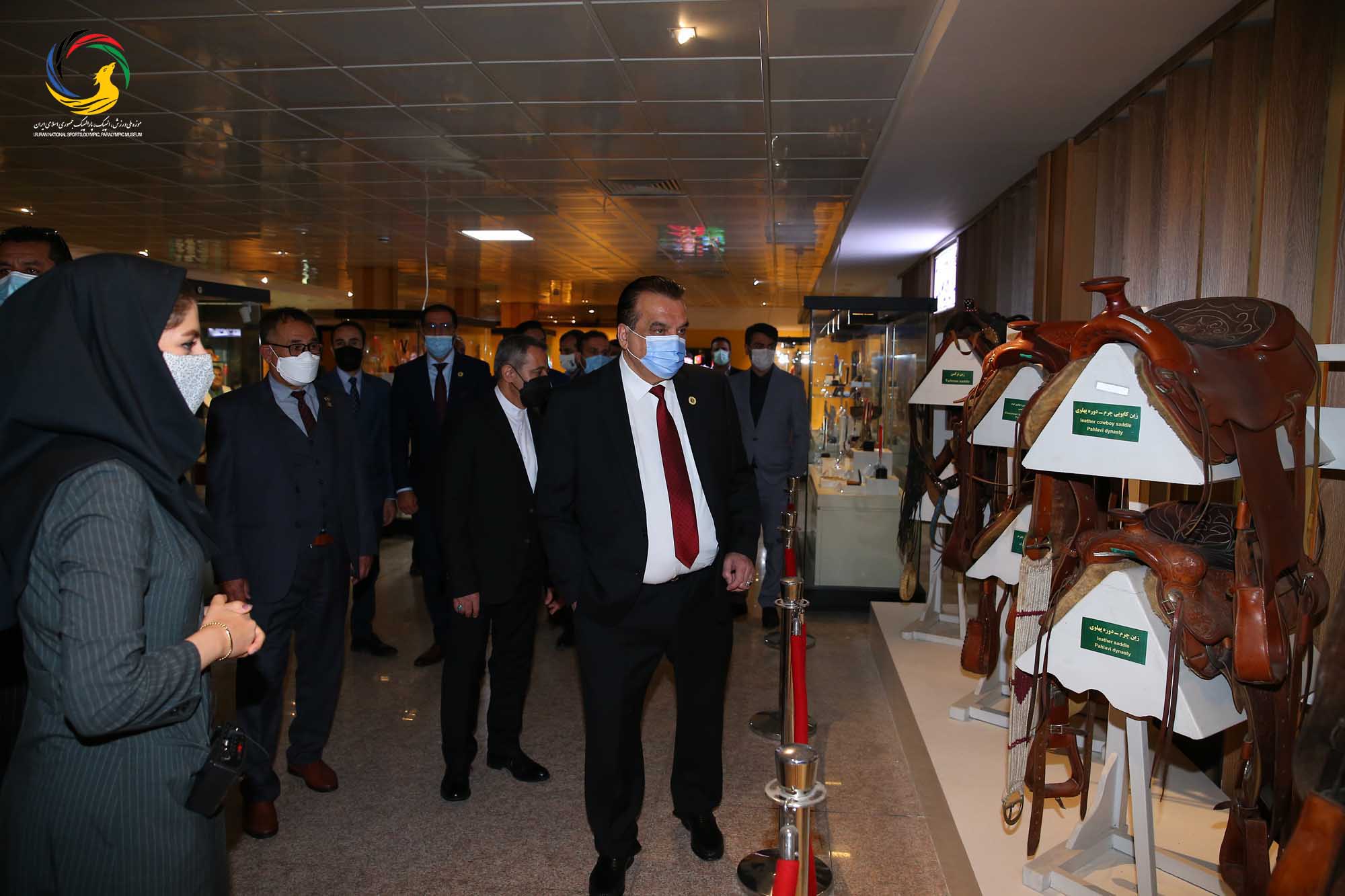 بازدید وزیر و رئیس کمیته ملی المپیک افغانستان و هیئت همراه از موزه ملی ورزش،المپیک،پارالمپیک