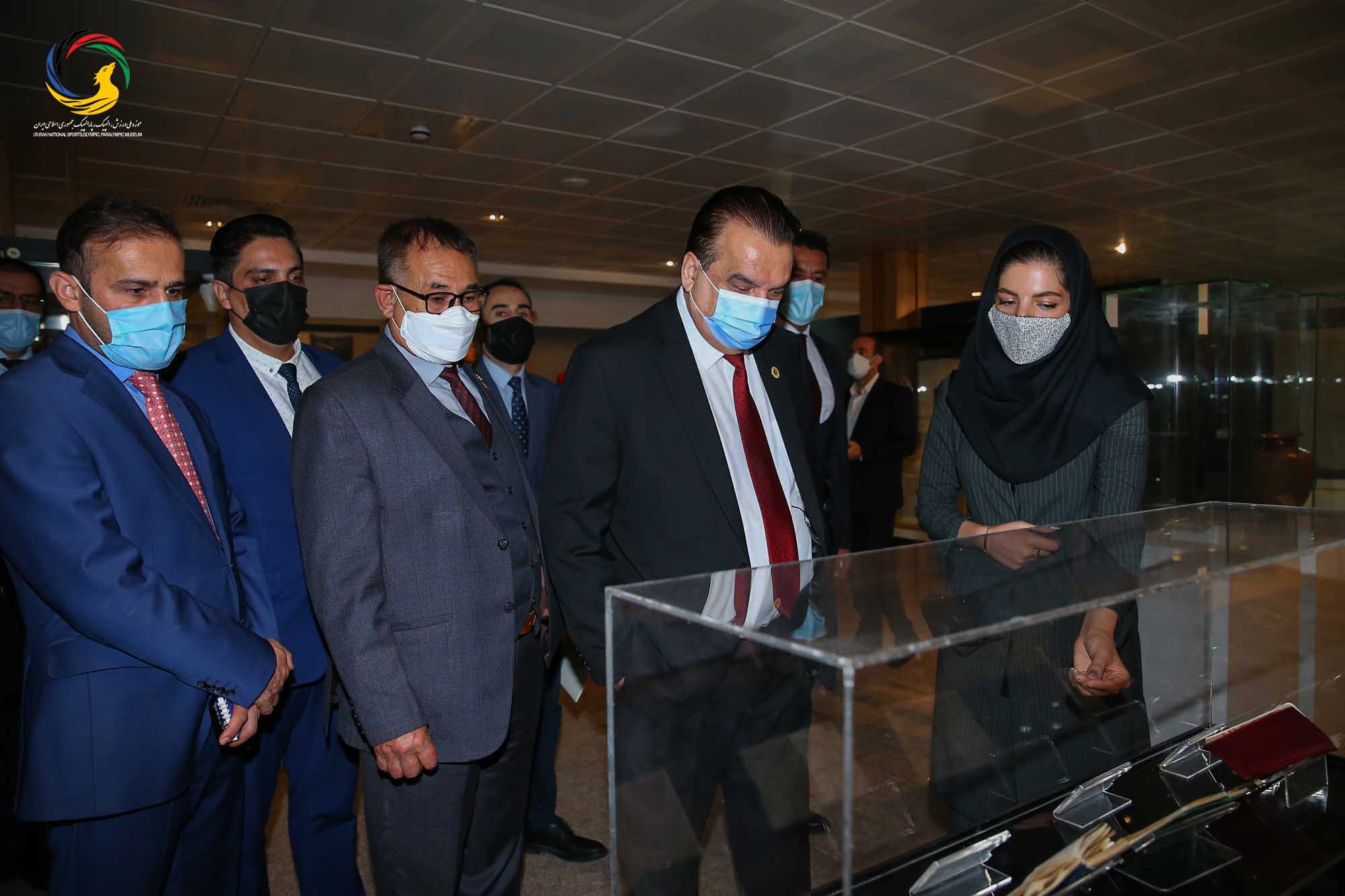 بازدید وزیر و رئیس کمیته ملی المپیک افغانستان و هیئت همراه از موزه ملی ورزش،المپیک،پارالمپیک