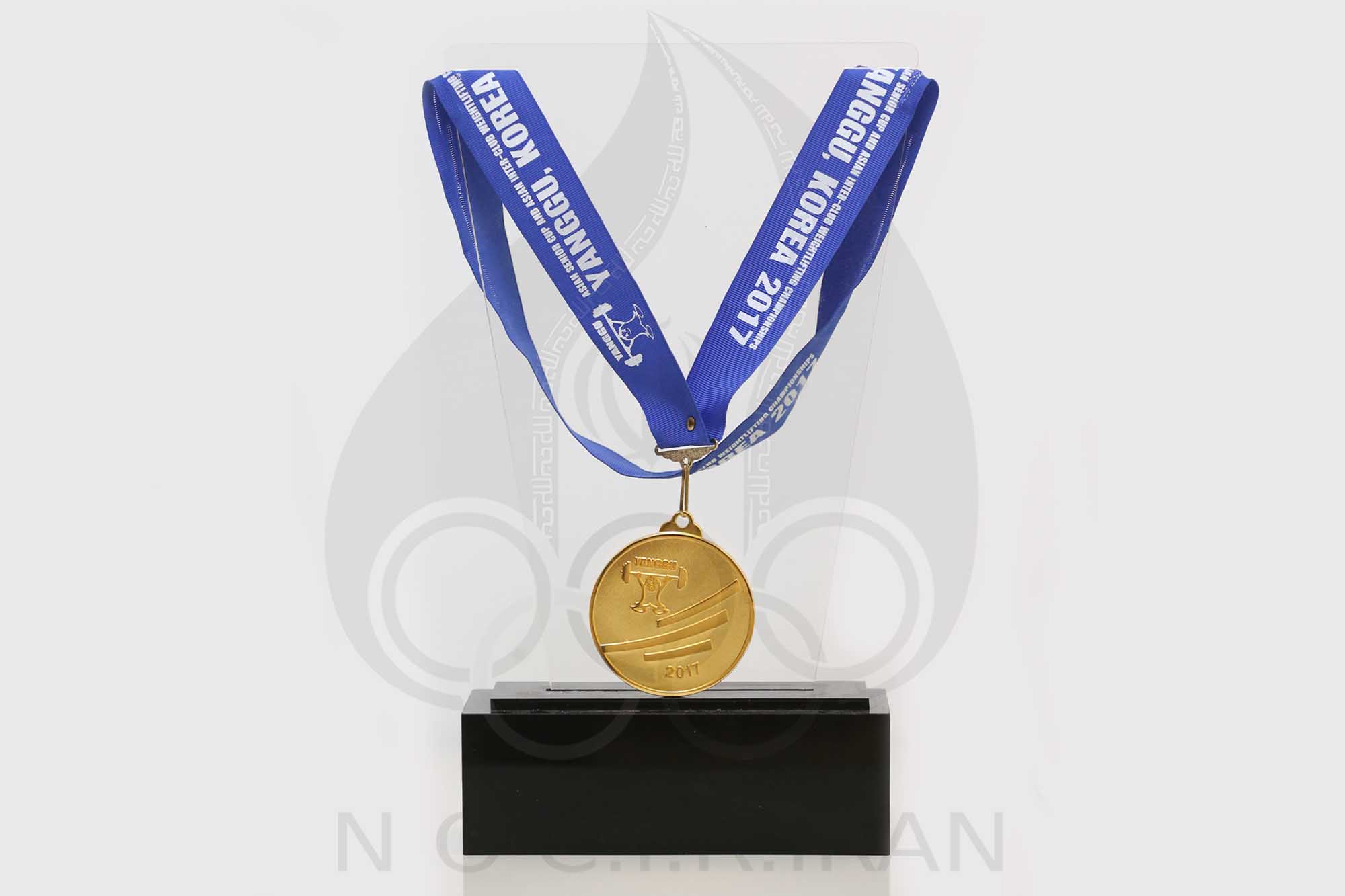 نشان طلا مسابقات وزنه برداری باشگاه های آسیا 2017 کره