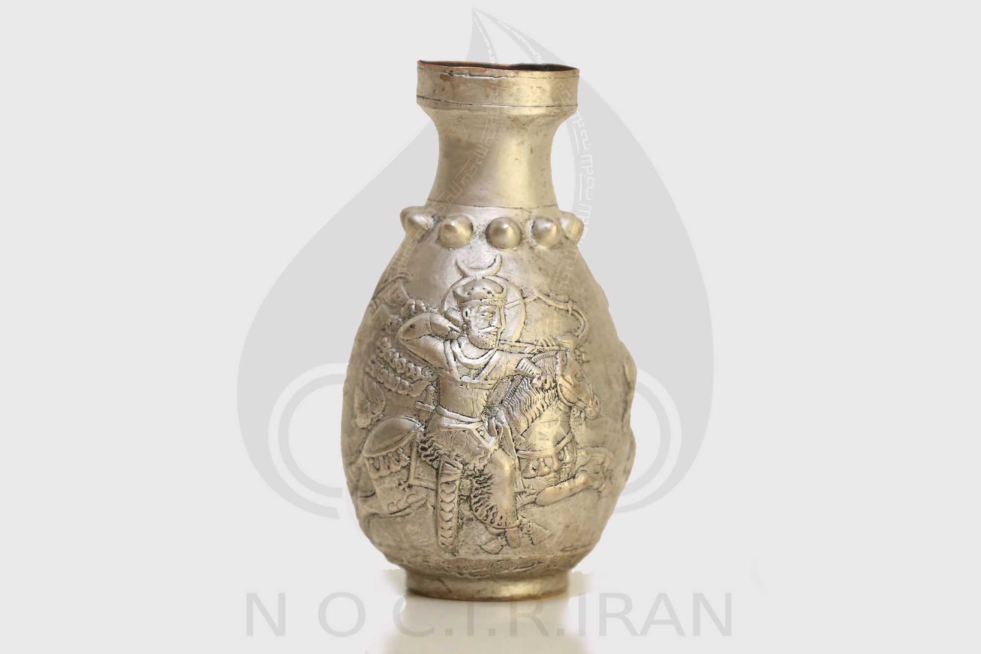 تنگ سیمین ساسانی با نقش شکار