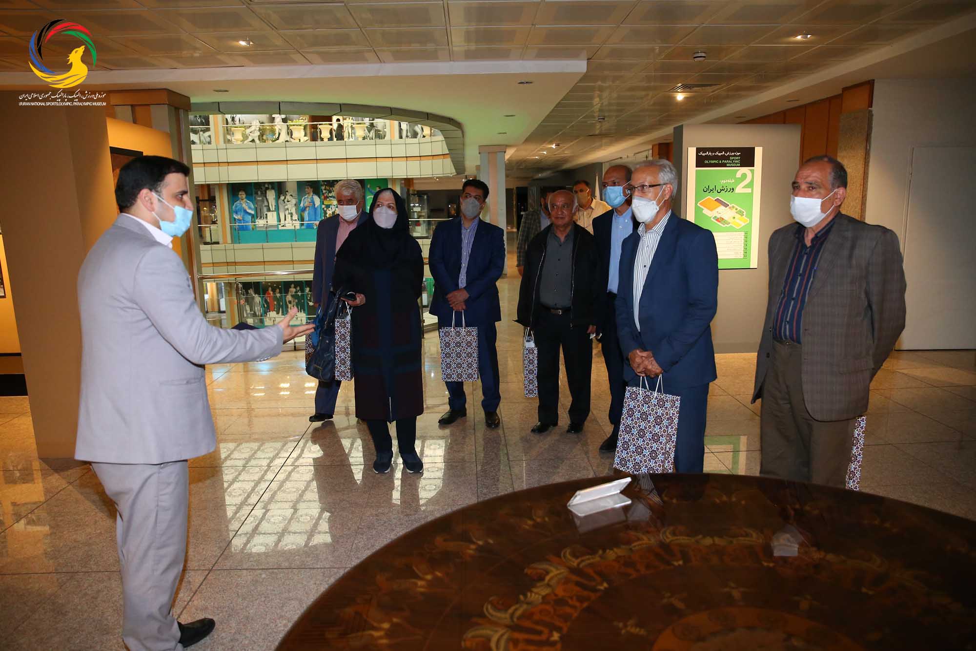 بازدید کانون مربیان فوتبال از موزه ملی ورزش،المپیک،پارالمپیک