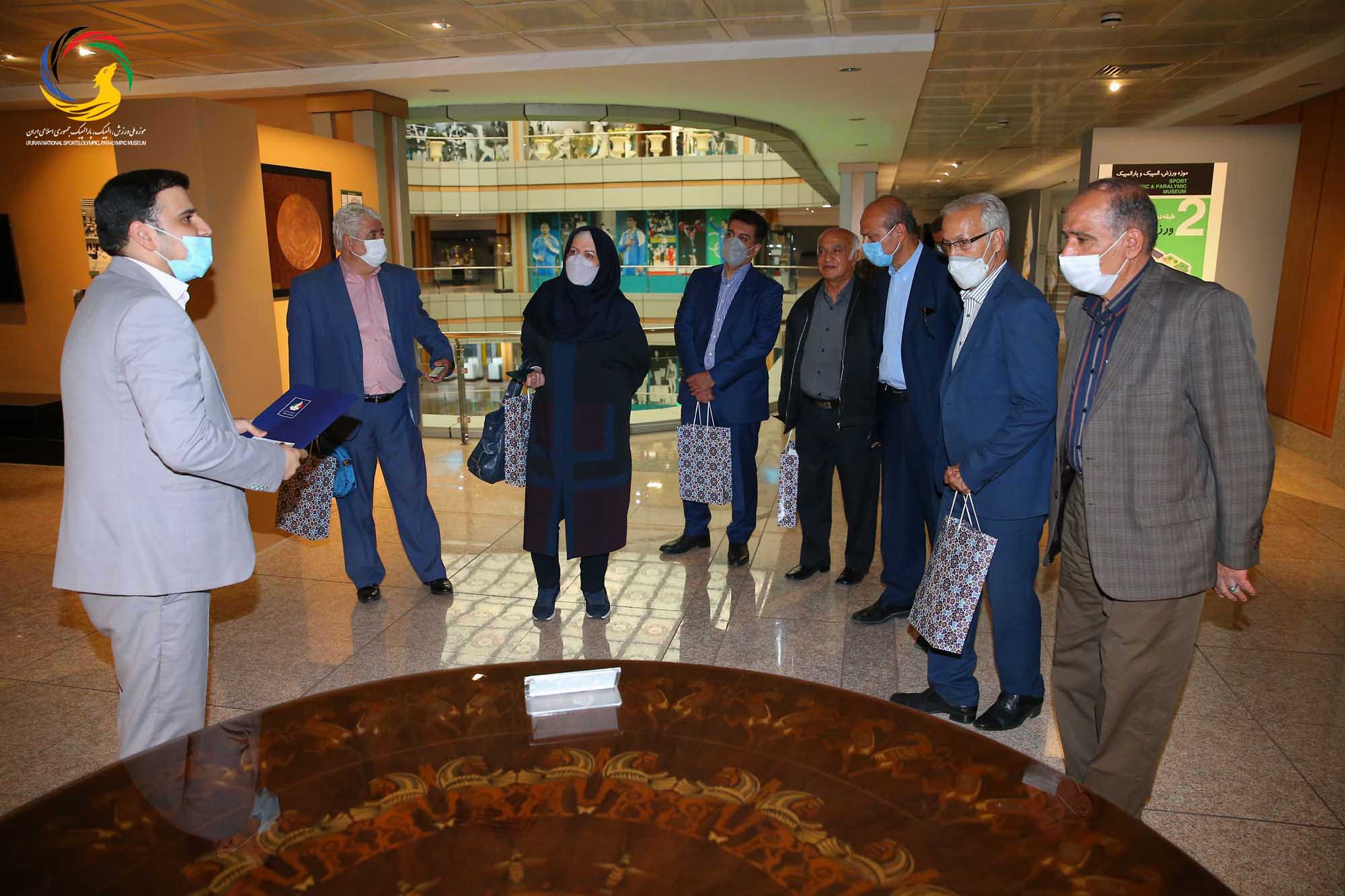 بازدید کانون مربیان فوتبال از موزه ملی ورزش،المپیک،پارالمپیک