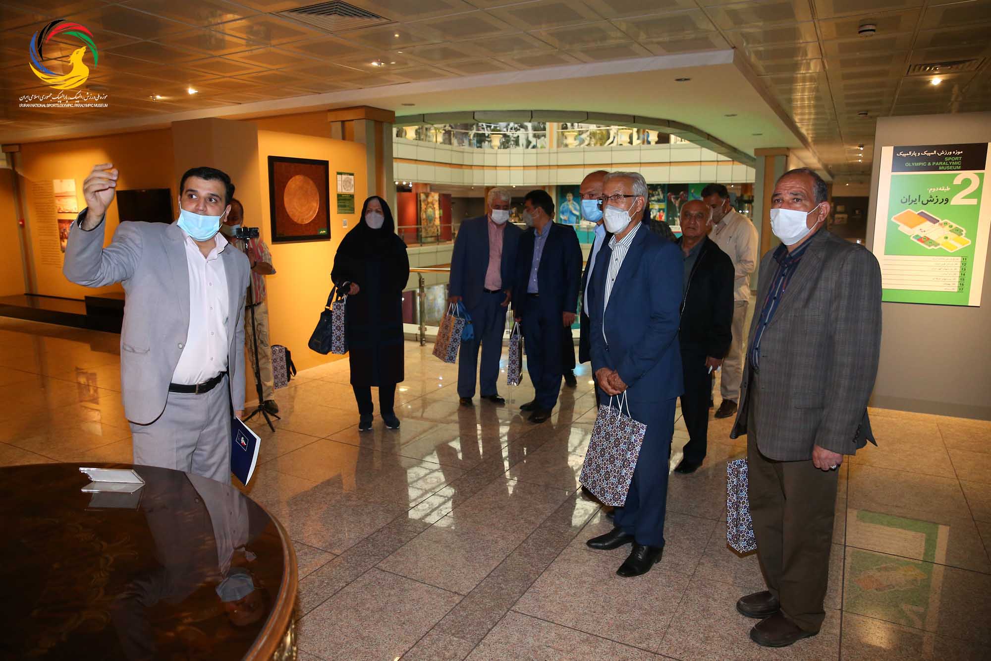 بازدید کانون مربیان فوتبال از موزه ملی ورزش،المپیک،پارالمپیک