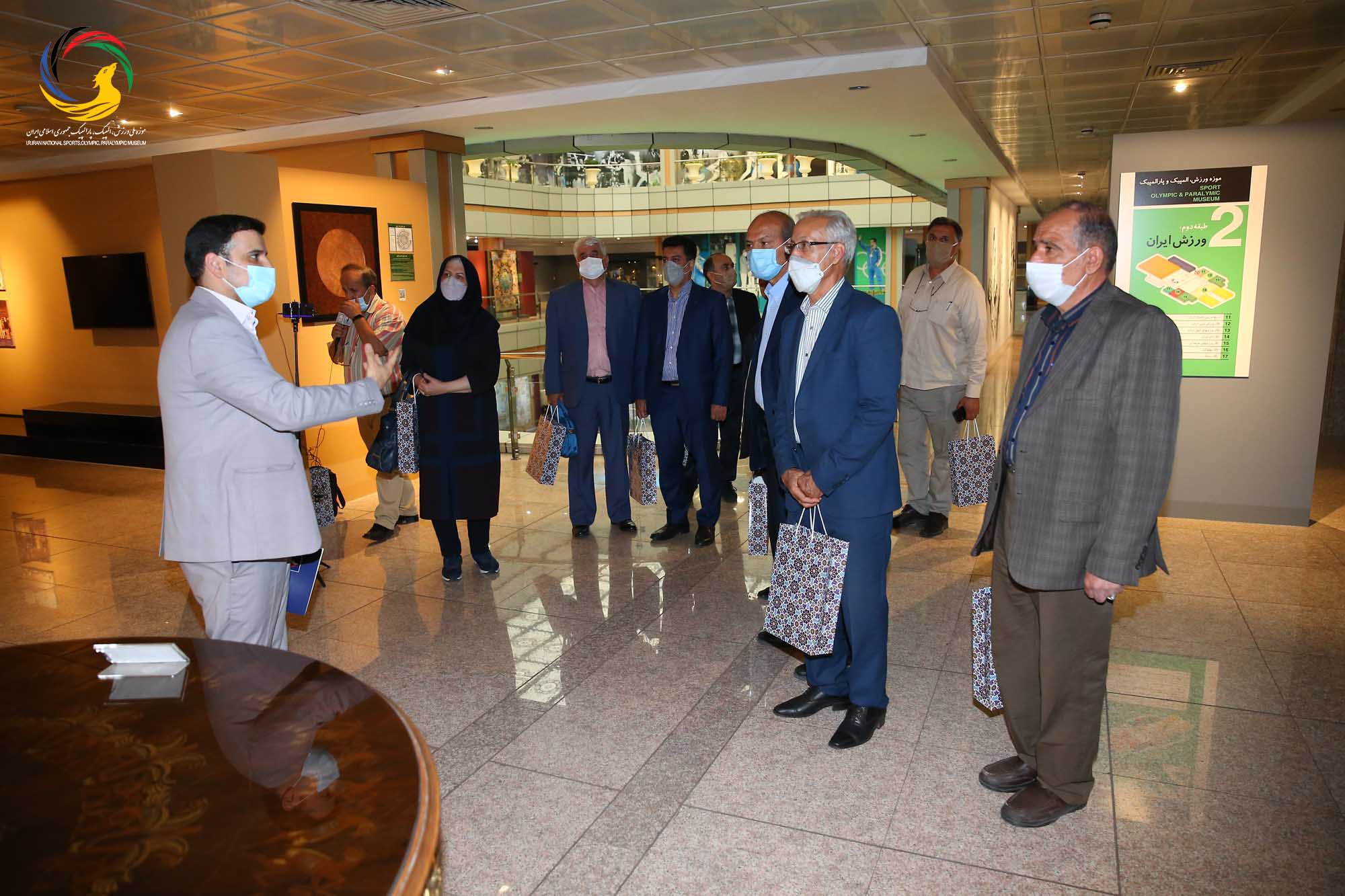 بازدید کانون مربیان فوتبال از موزه ملی ورزش،المپیک،پارالمپیک
