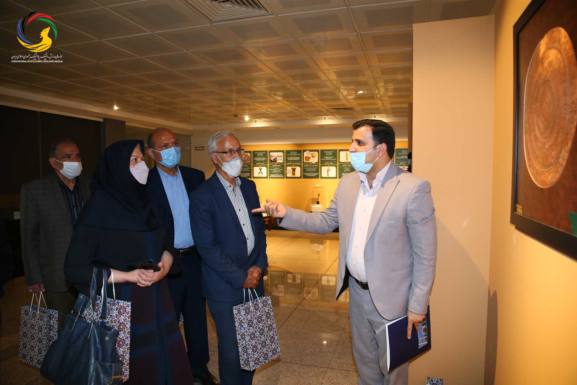 بازدید کانون مربیان فوتبال از موزه ملی ورزش،المپیک،پارالمپیک