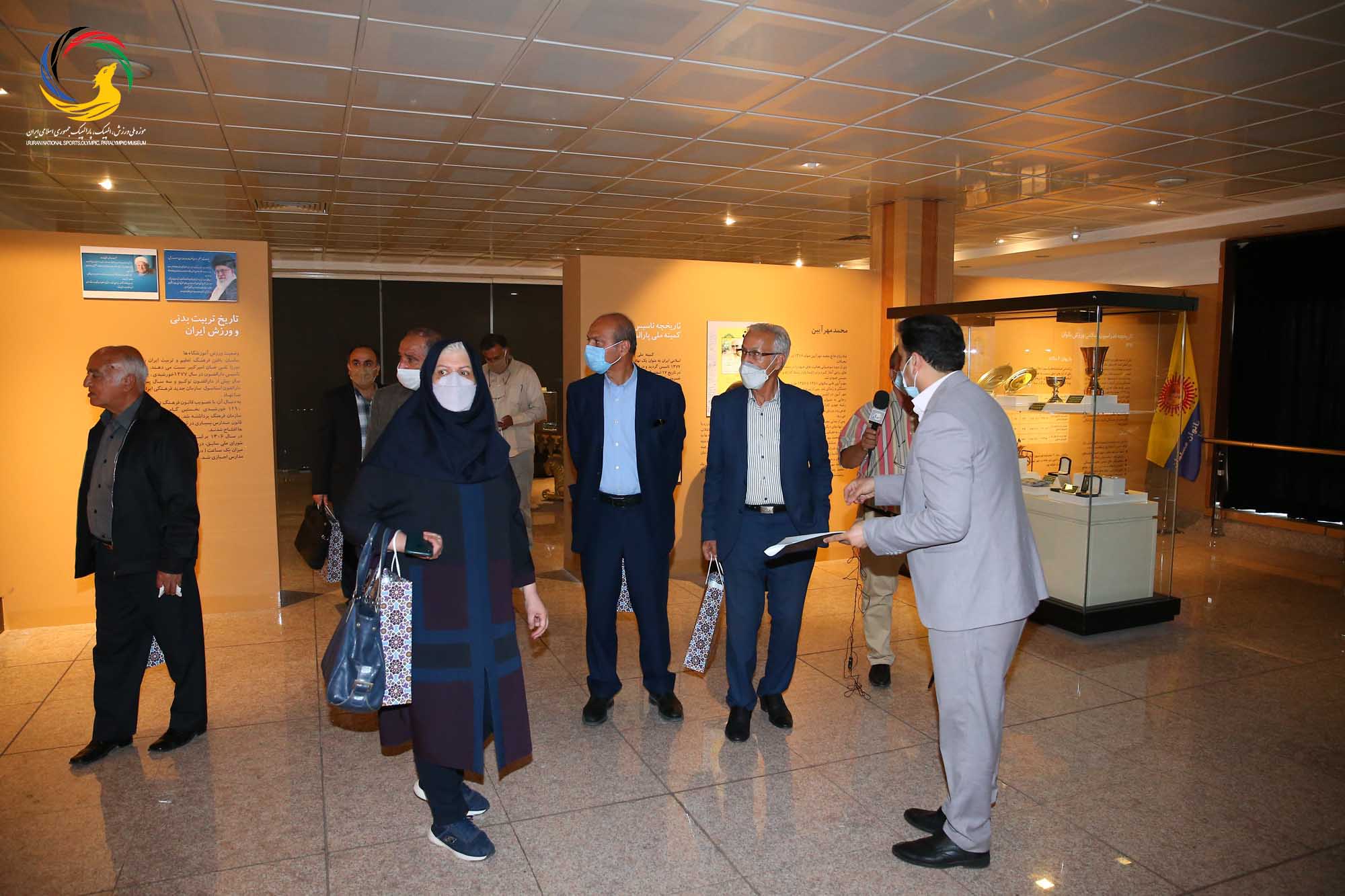بازدید کانون مربیان فوتبال از موزه ملی ورزش،المپیک،پارالمپیک