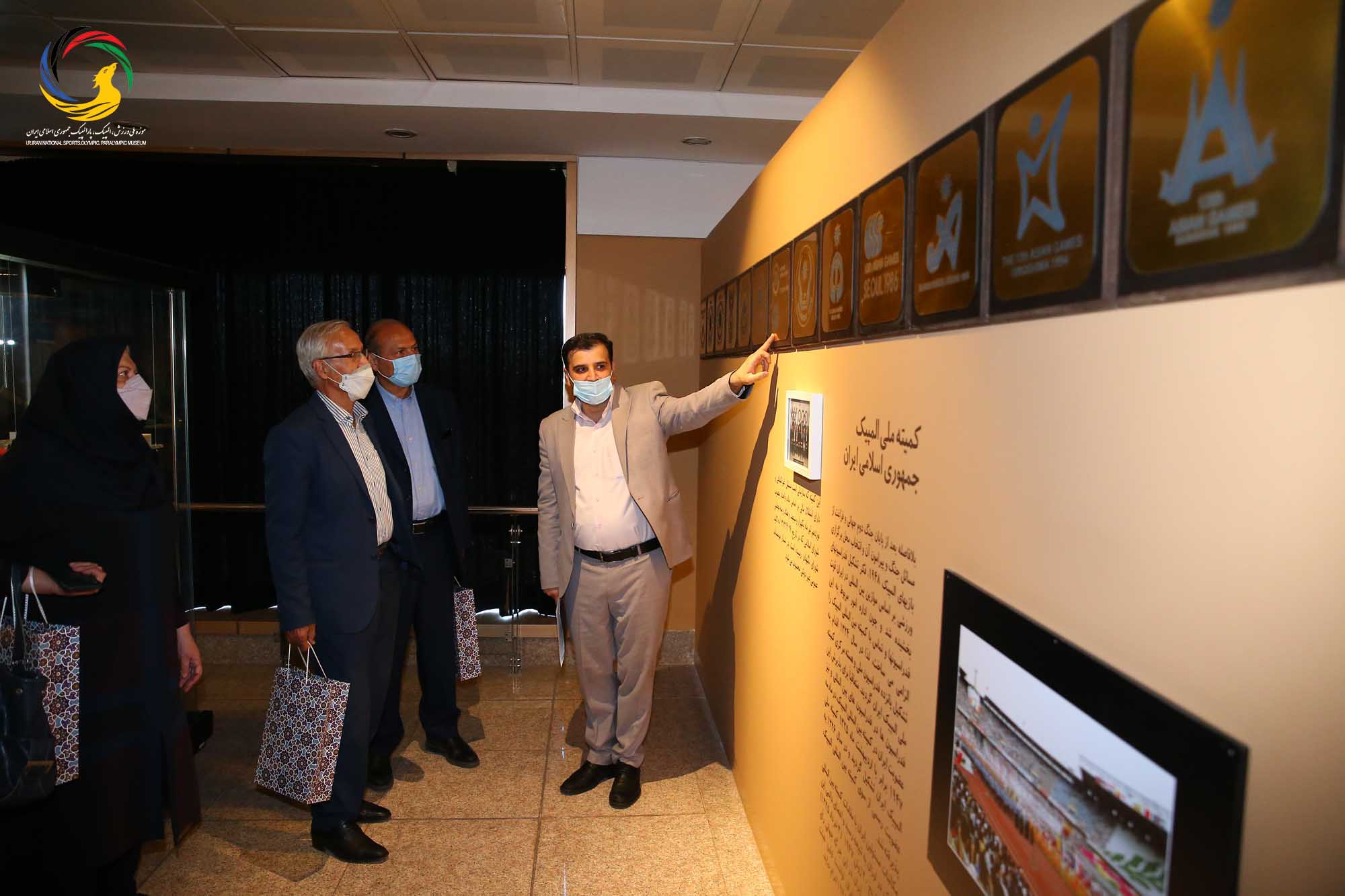بازدید کانون مربیان فوتبال از موزه ملی ورزش،المپیک،پارالمپیک