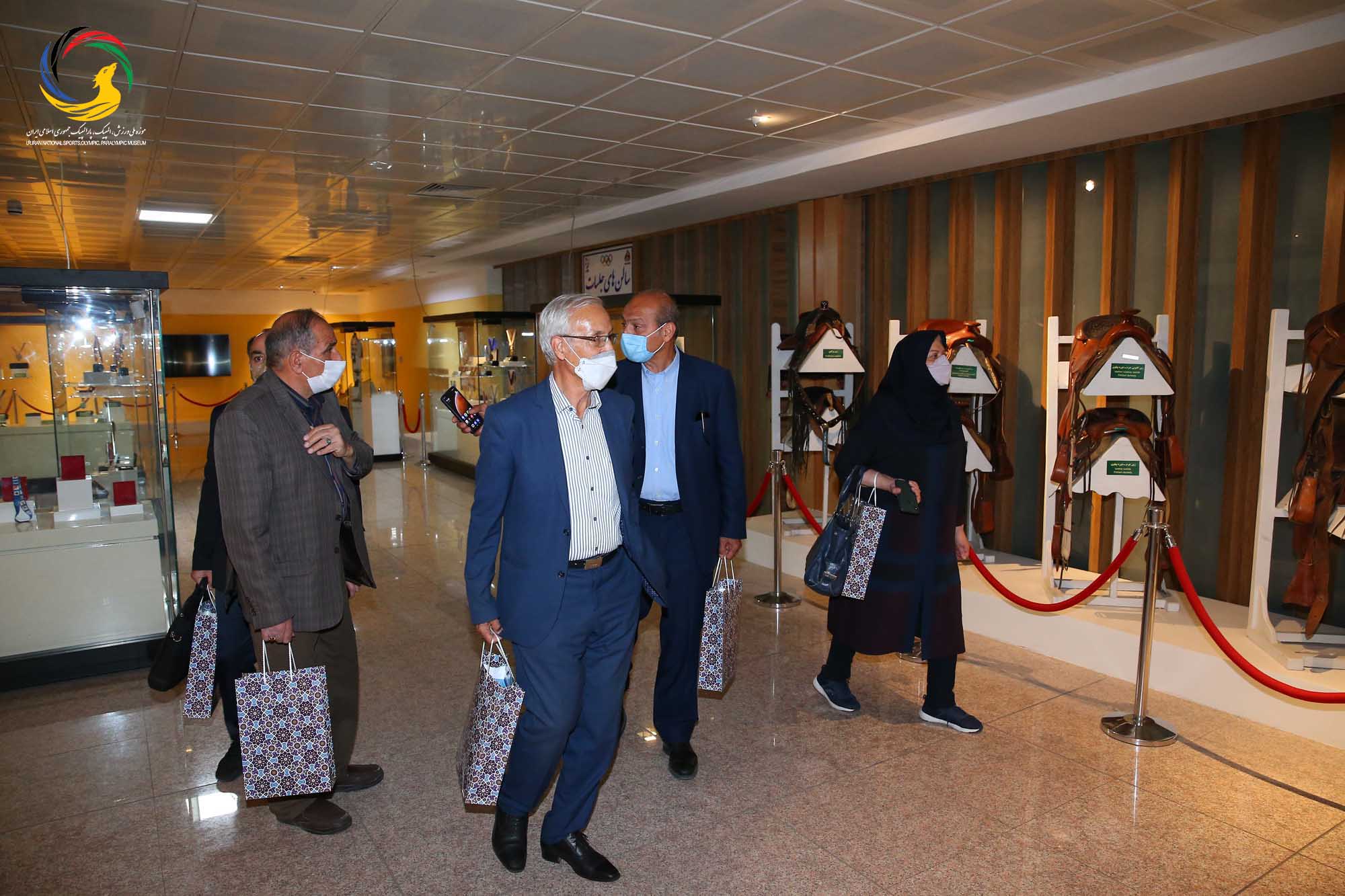 بازدید کانون مربیان فوتبال از موزه ملی ورزش،المپیک،پارالمپیک