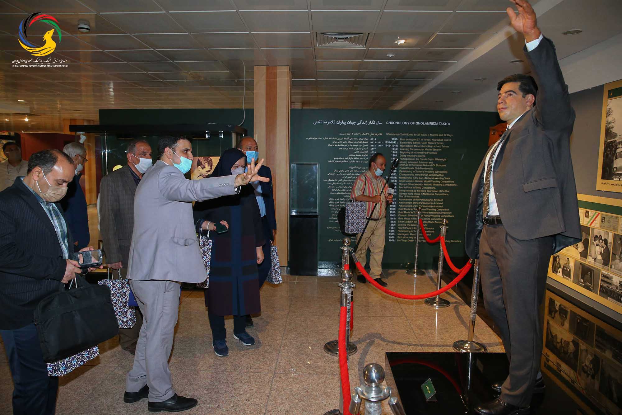 بازدید کانون مربیان فوتبال از موزه ملی ورزش،المپیک،پارالمپیک