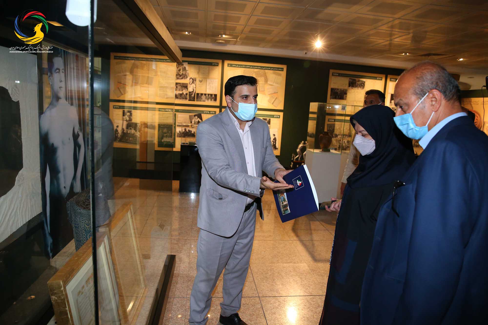 بازدید کانون مربیان فوتبال از موزه ملی ورزش،المپیک،پارالمپیک