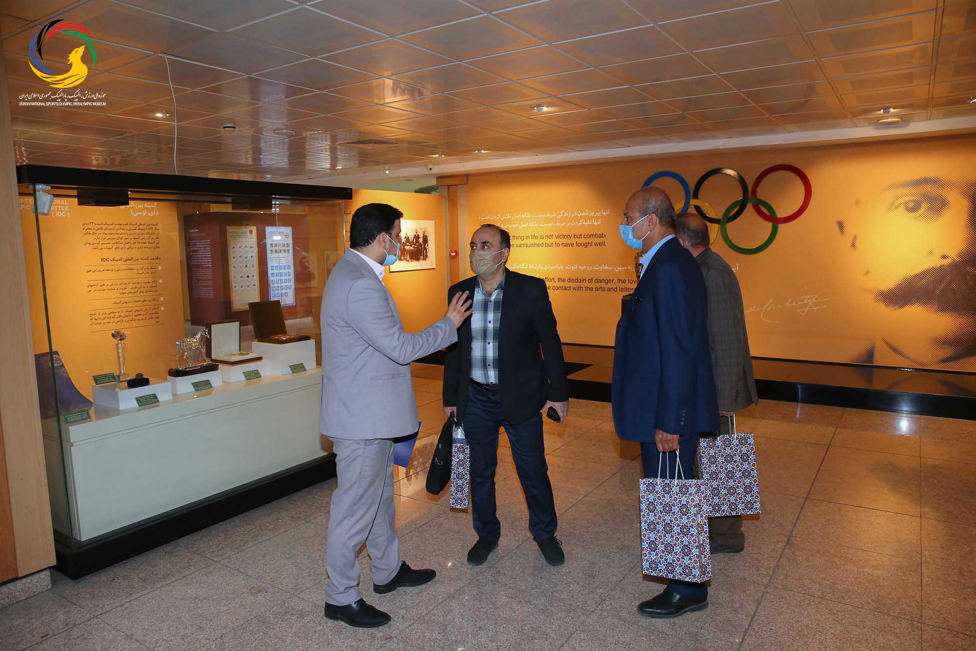 بازدید کانون مربیان فوتبال از موزه ملی ورزش،المپیک،پارالمپیک