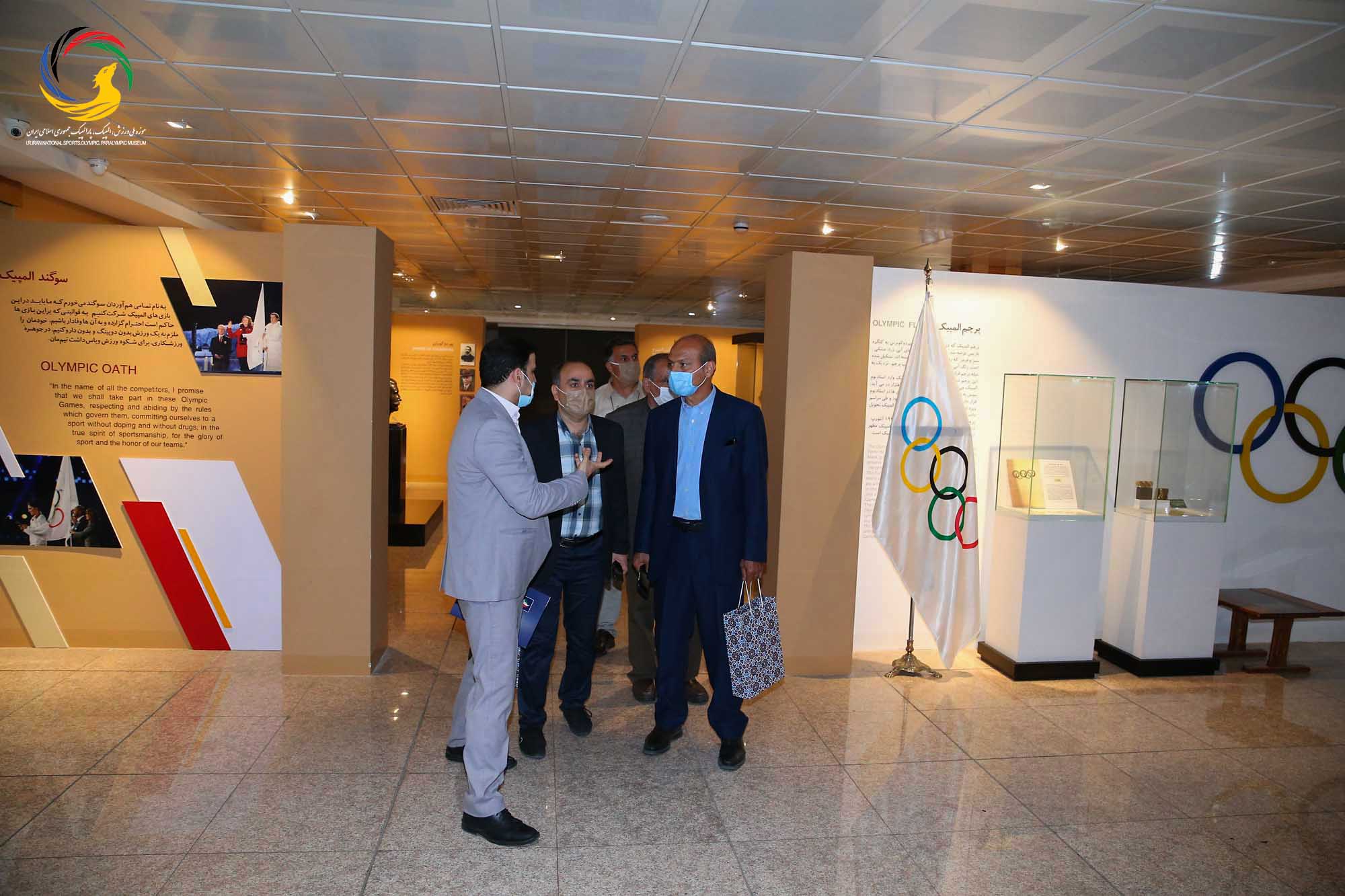 بازدید کانون مربیان فوتبال از موزه ملی ورزش،المپیک،پارالمپیک