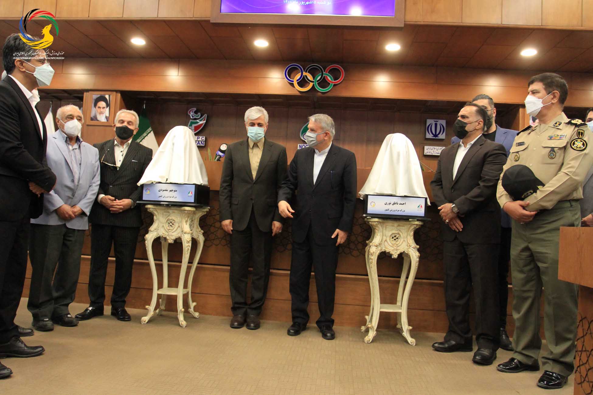 مراسم رونمایی از سردیس نام آوران بوکس کشور