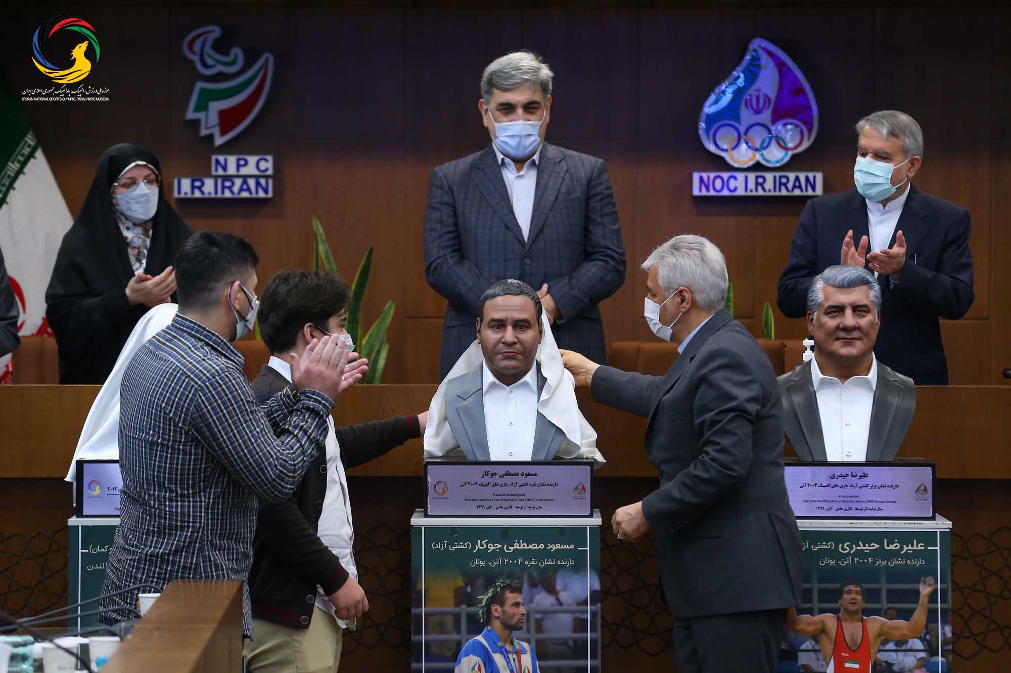 مراسم رونمایی از سردیس پنج تن از قهرمانان ورزش کشور