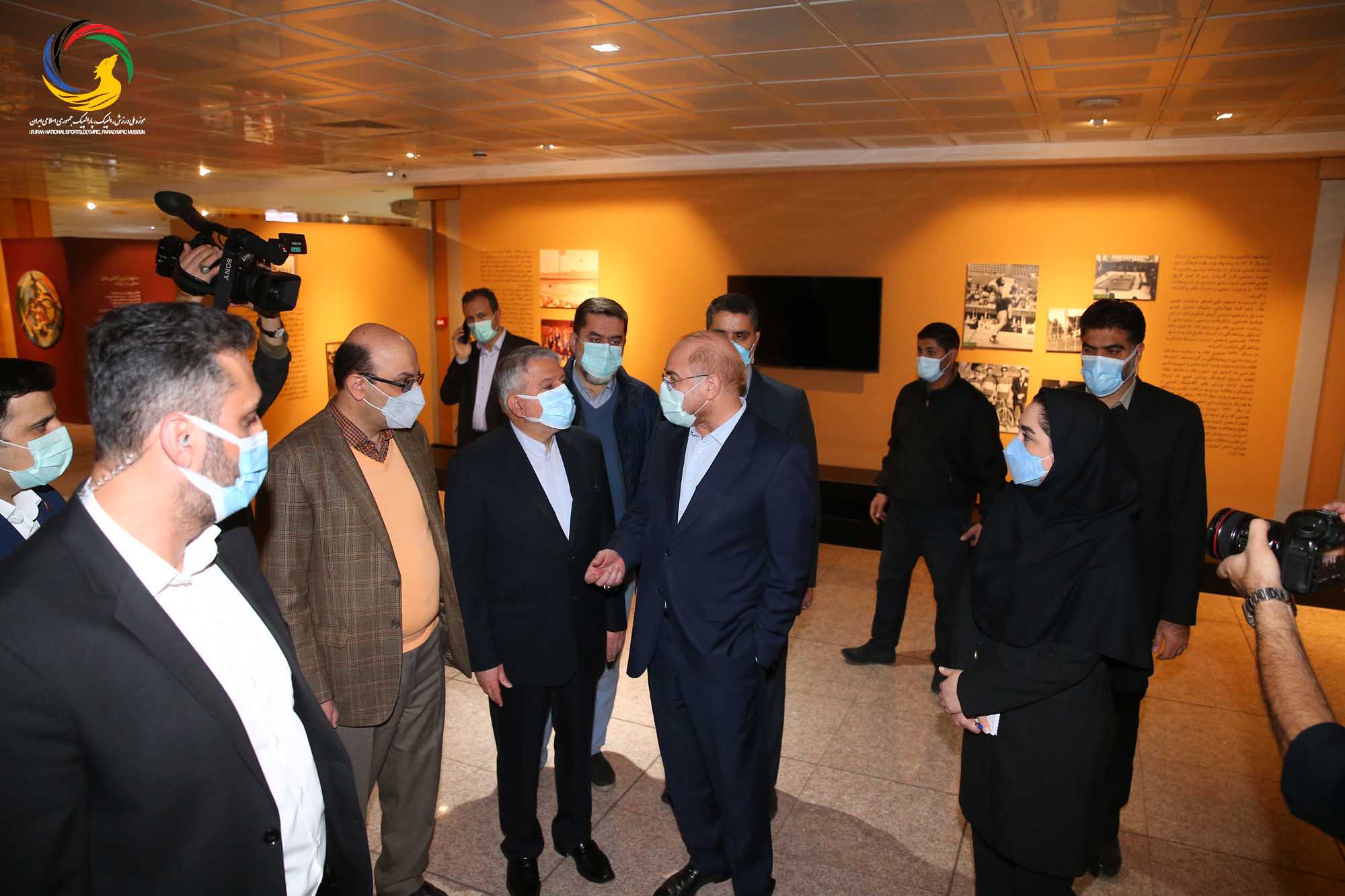 بازدید دکتر محمدباقر قالیباف از موزه ملی ورزش، المپیک، پارالمپیک