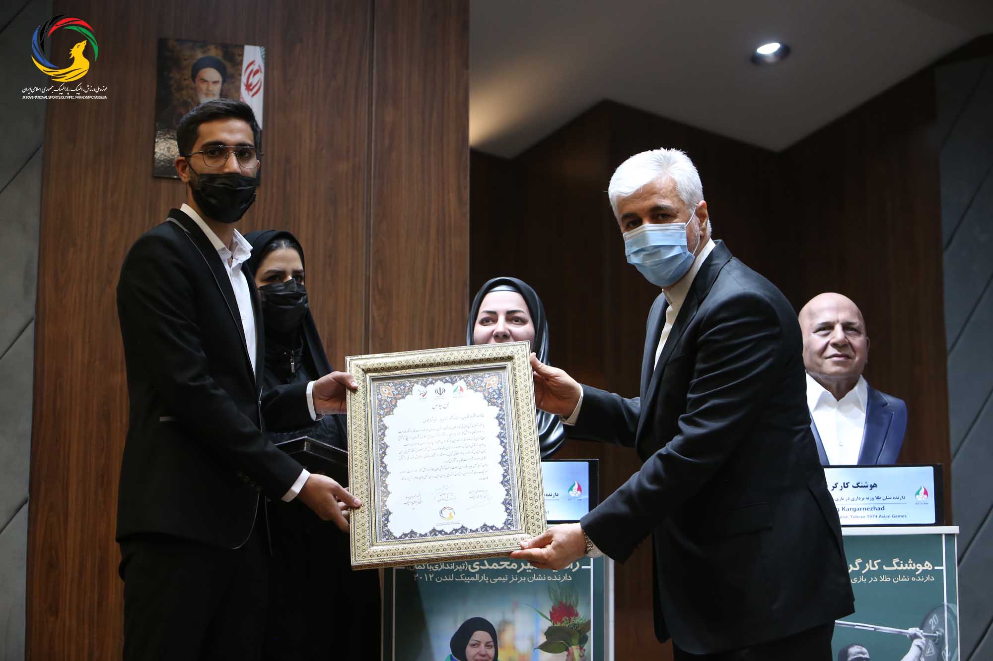 آئین رونمایی از سردیس طلایه داران بازی های آسیایی با حضور دکتر قالیباف