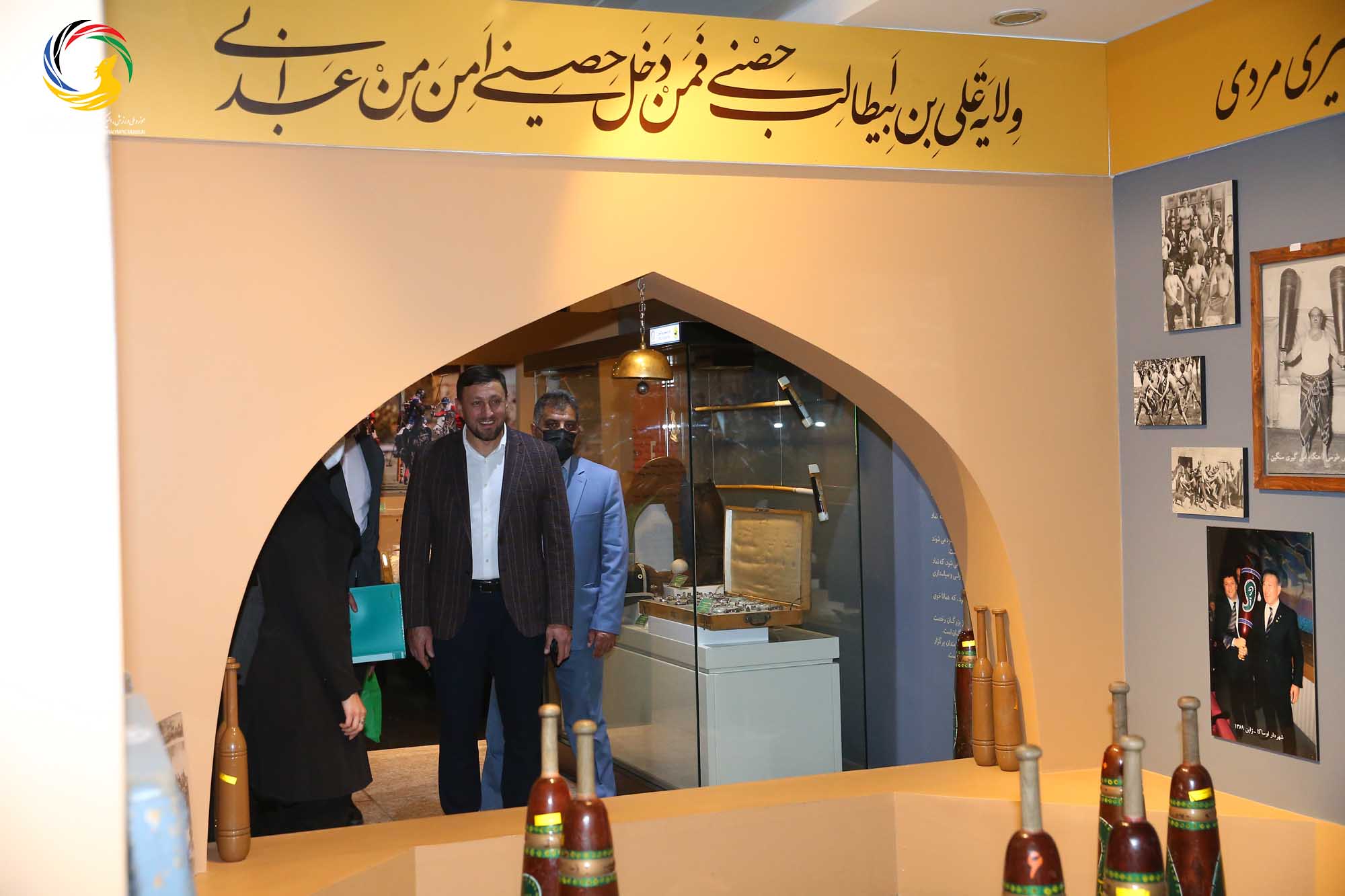 بازدید ایوان تیخن رئیس فدراسیون دو و میدانی بلاروس از موزه ملی ورزش، المپیک، پارالمپیک