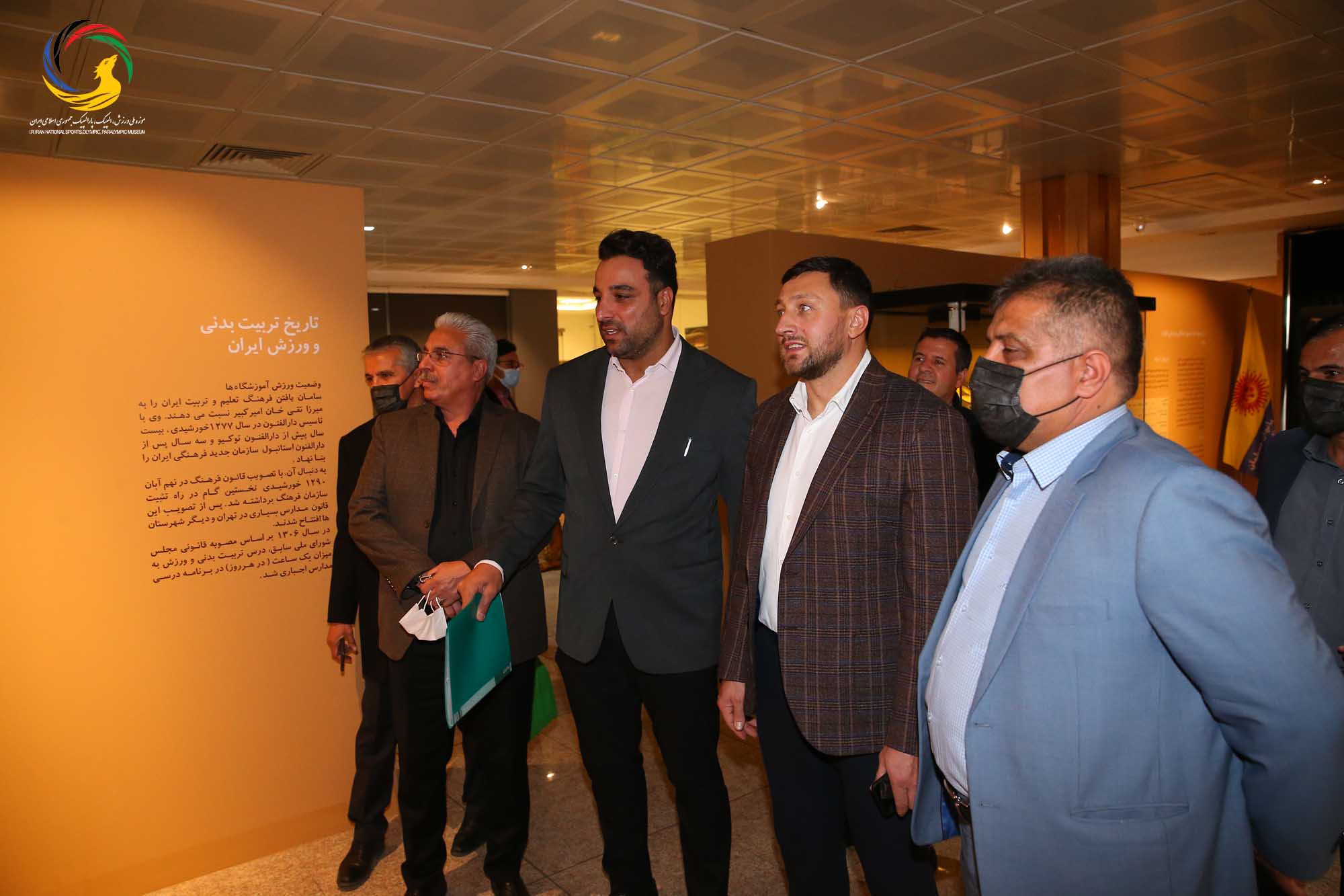 بازدید ایوان تیخن رئیس فدراسیون دو و میدانی بلاروس از موزه ملی ورزش، المپیک، پارالمپیک