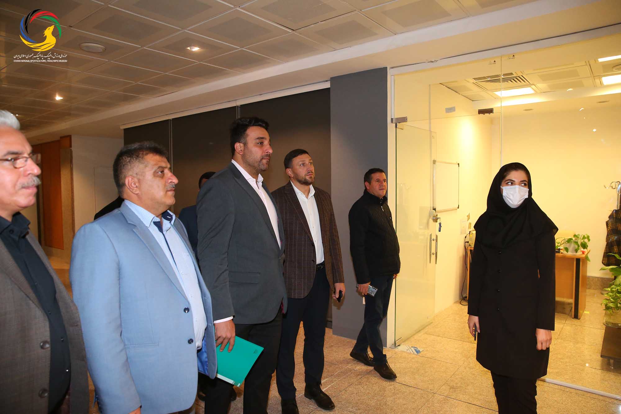 بازدید ایوان تیخن رئیس فدراسیون دو و میدانی بلاروس از موزه ملی ورزش، المپیک، پارالمپیک