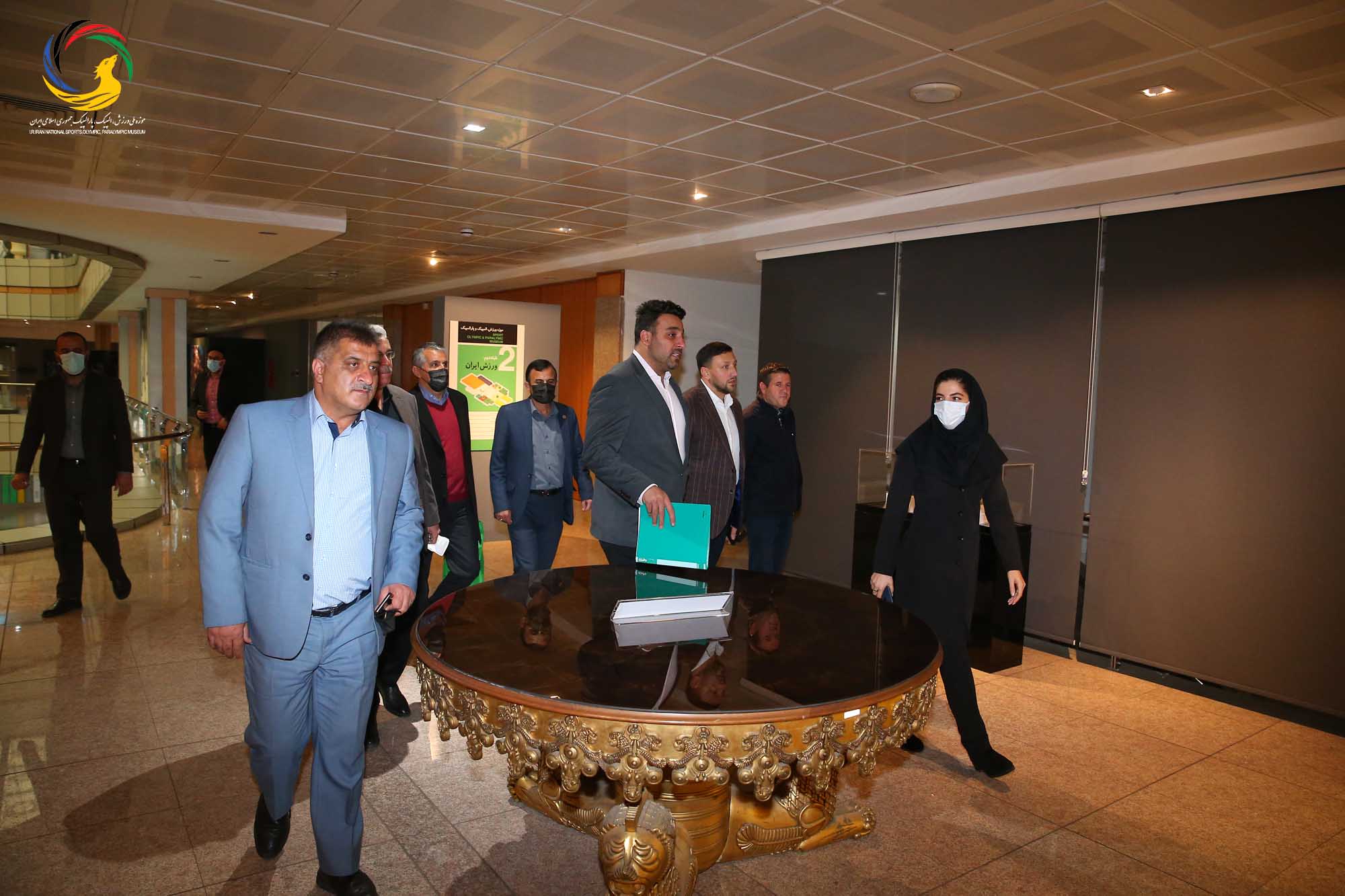 بازدید ایوان تیخن رئیس فدراسیون دو و میدانی بلاروس از موزه ملی ورزش، المپیک، پارالمپیک