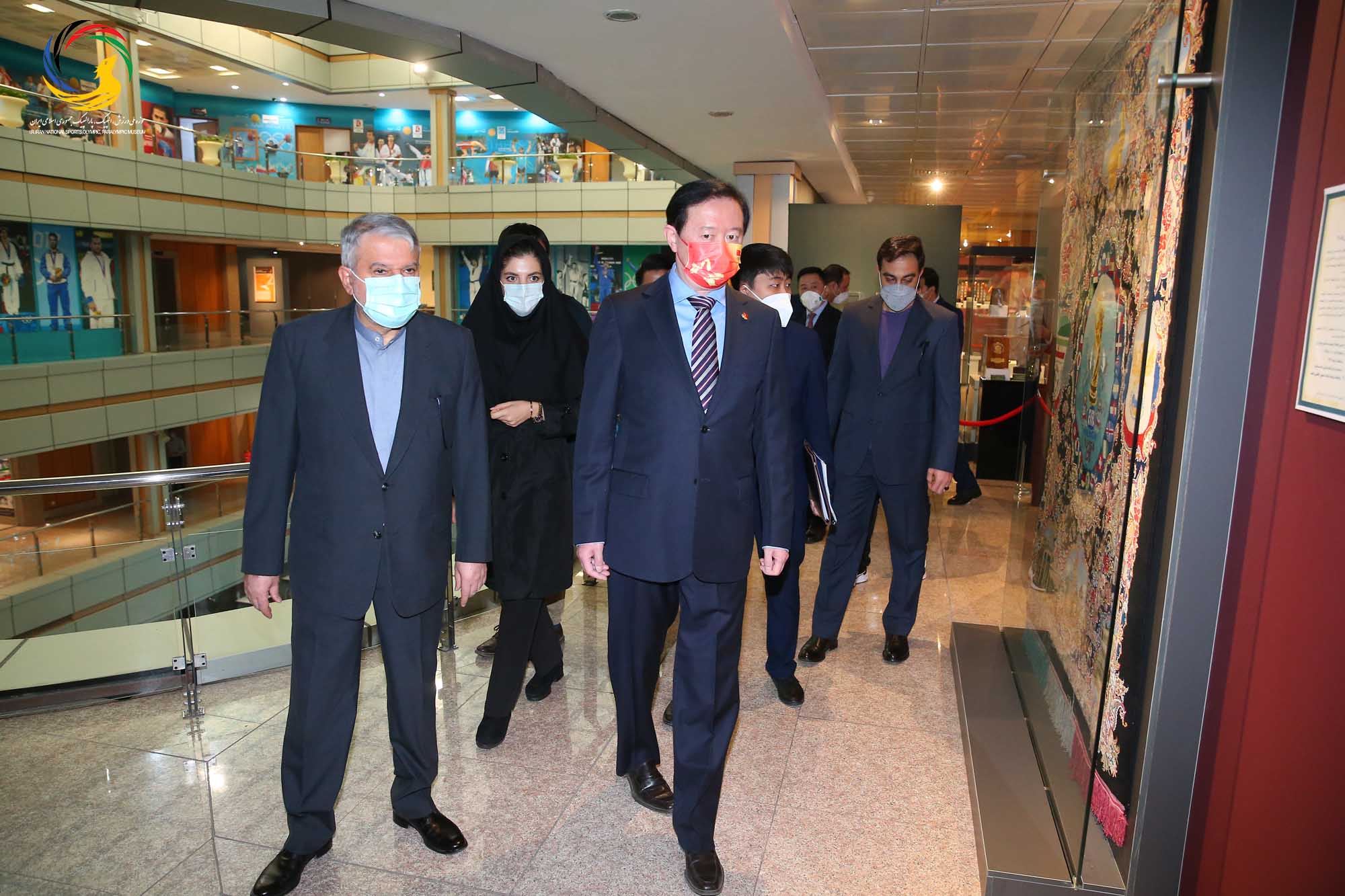 بازدید سفیر کشور چین و هیئت همراه از موزه ملی ورزش، المپیک، پارالمپیک