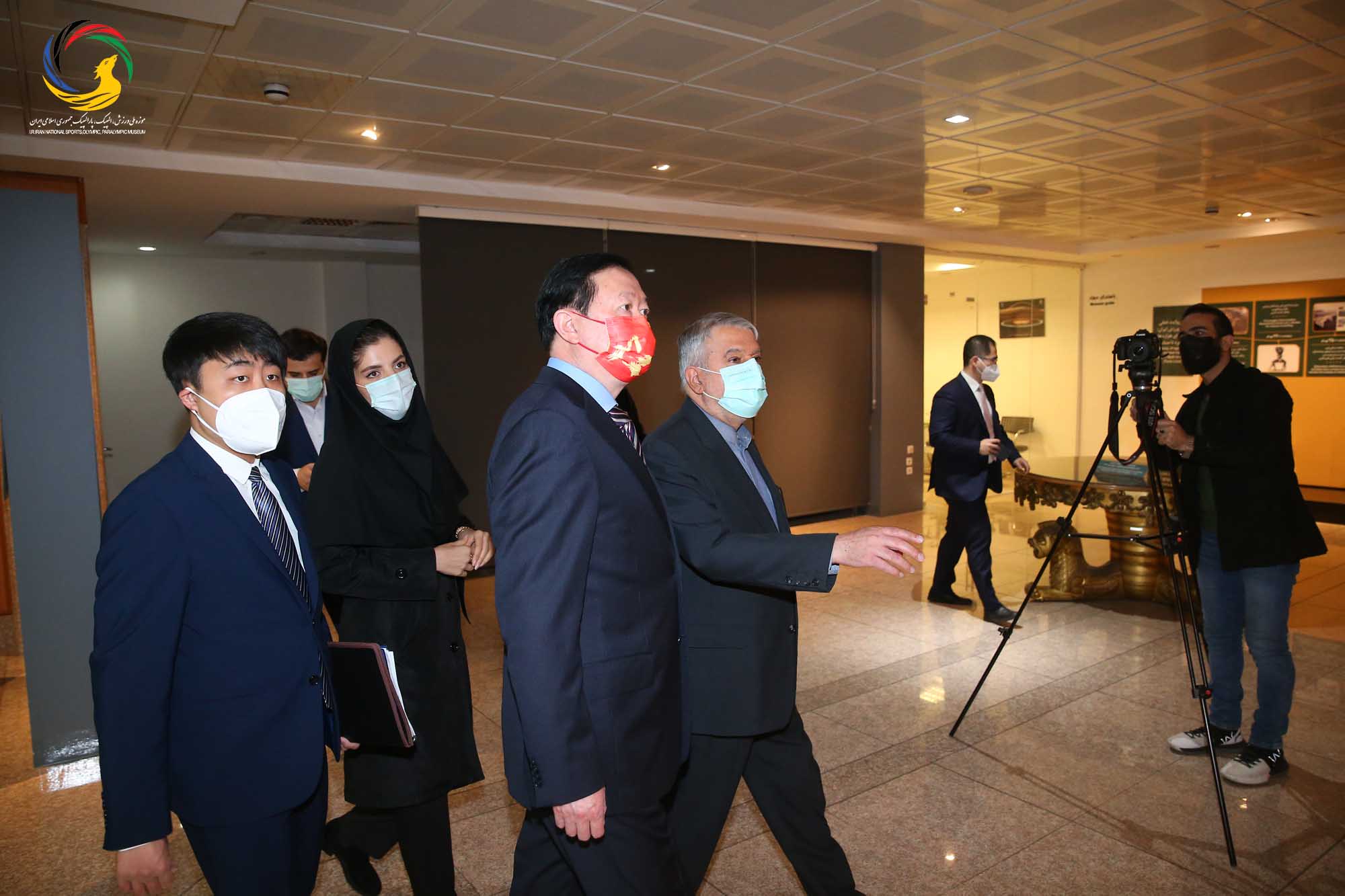 بازدید سفیر کشور چین و هیئت همراه از موزه ملی ورزش، المپیک، پارالمپیک